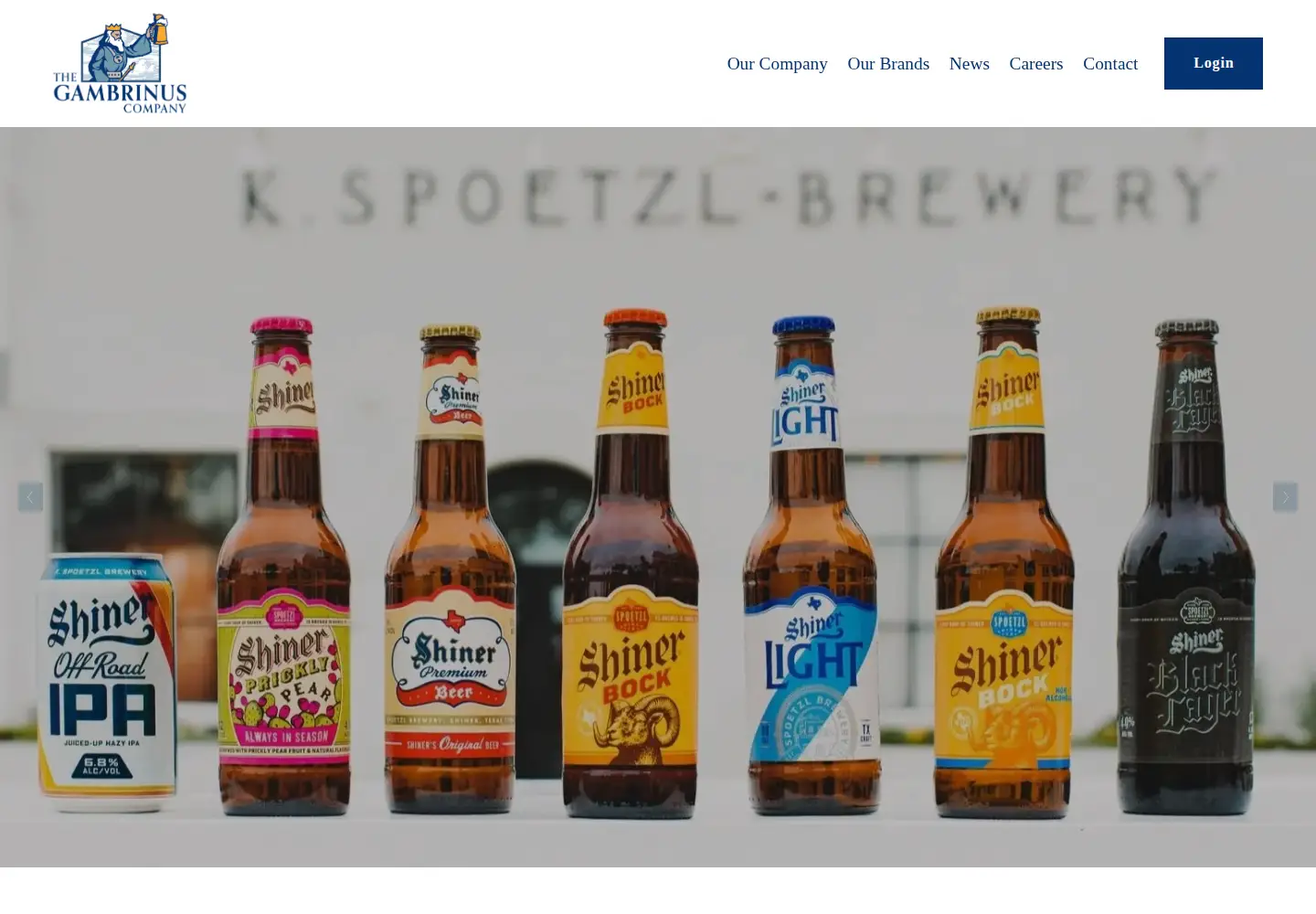 Screenshot of gambrinus.com