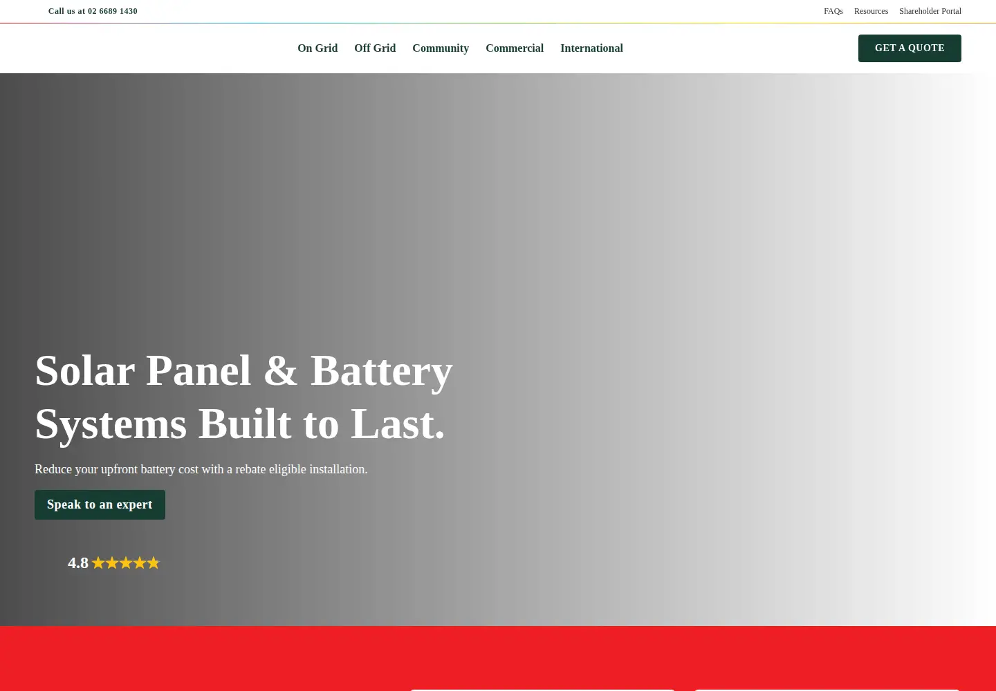 Captured homepage of rpc.com.au in the current scan
