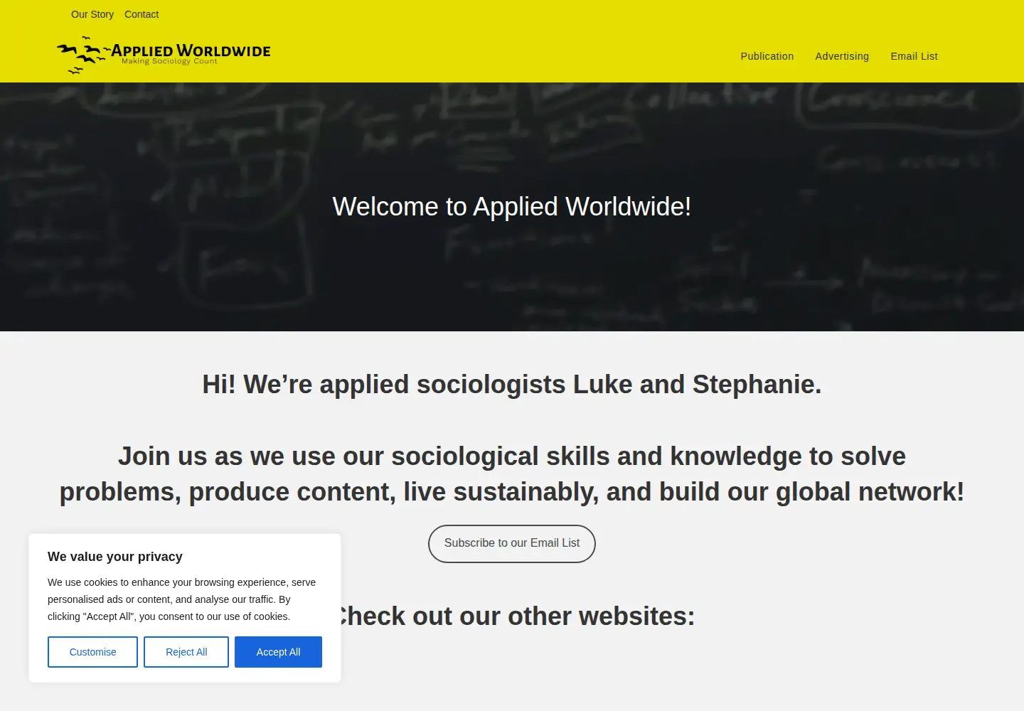 Screenshot of appliedworldwide.com