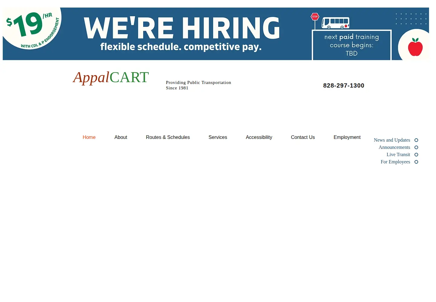 Screenshot of appalcart.com