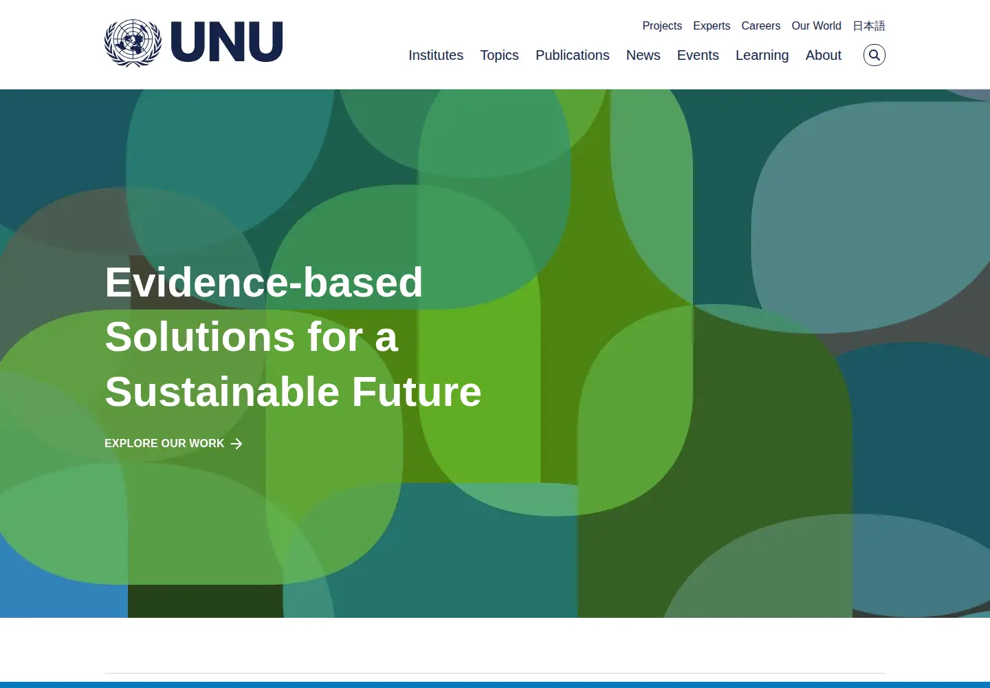 Screenshot of unu.edu