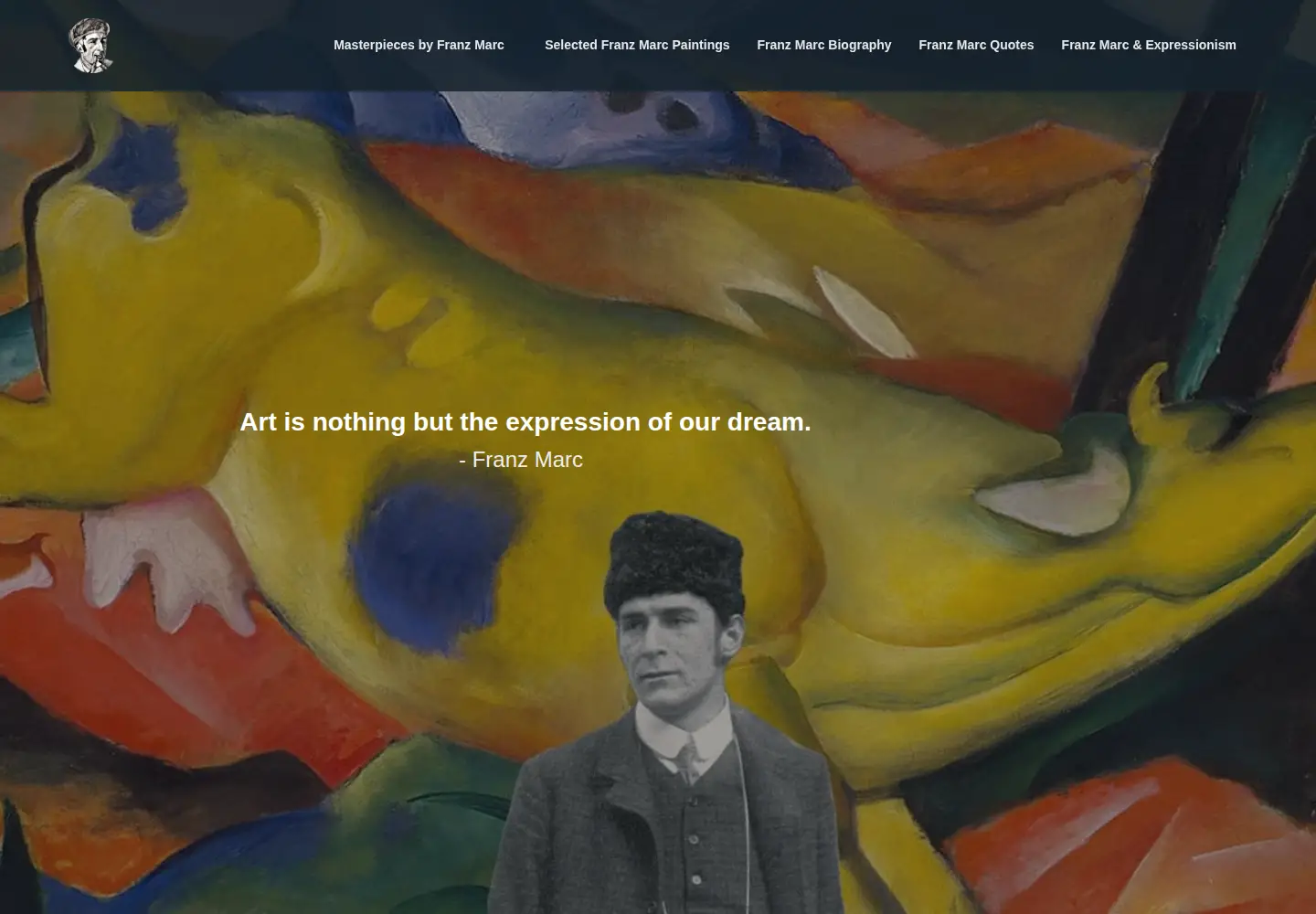Screenshot of franzmarc.org