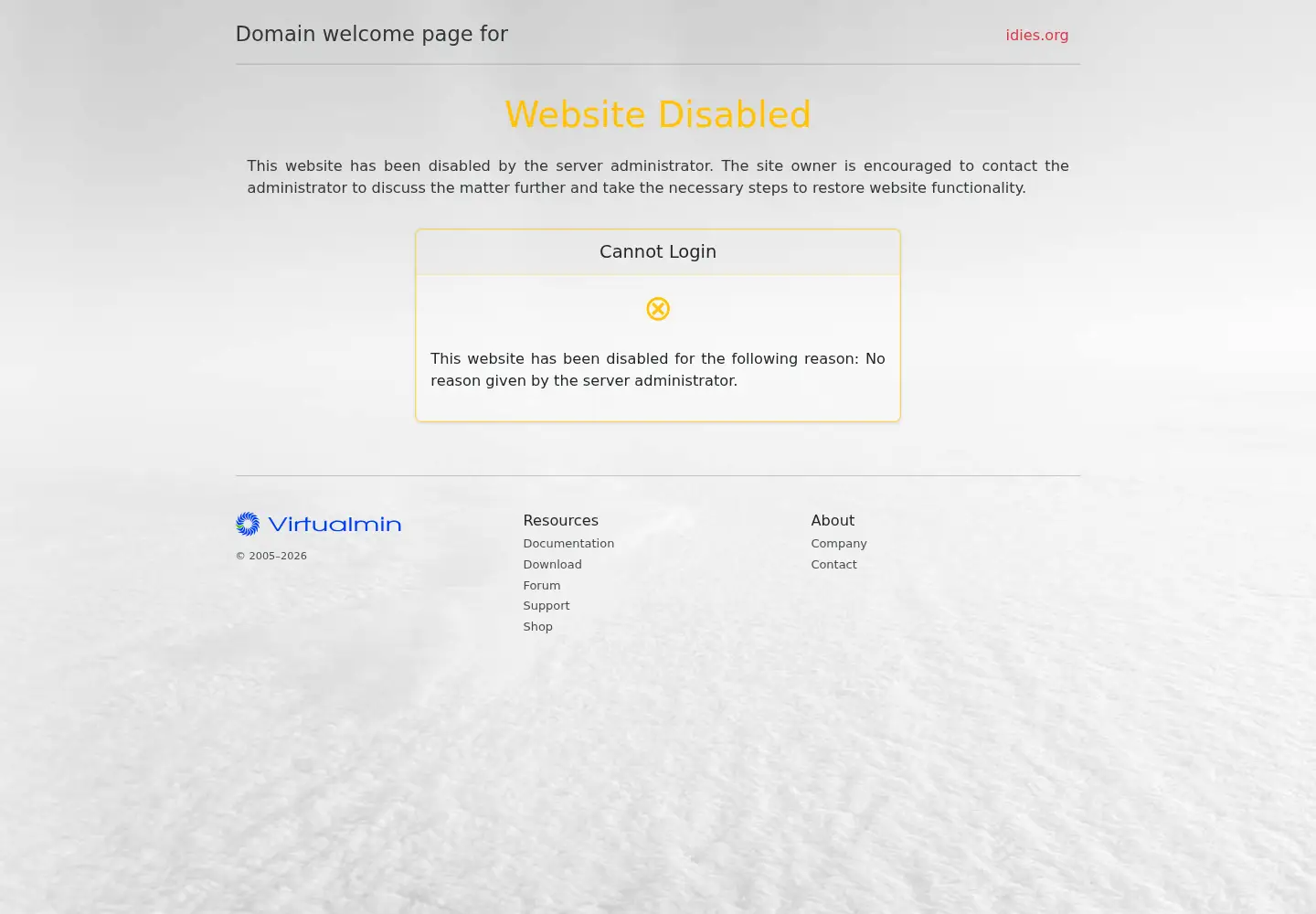 Screenshot of idies.org