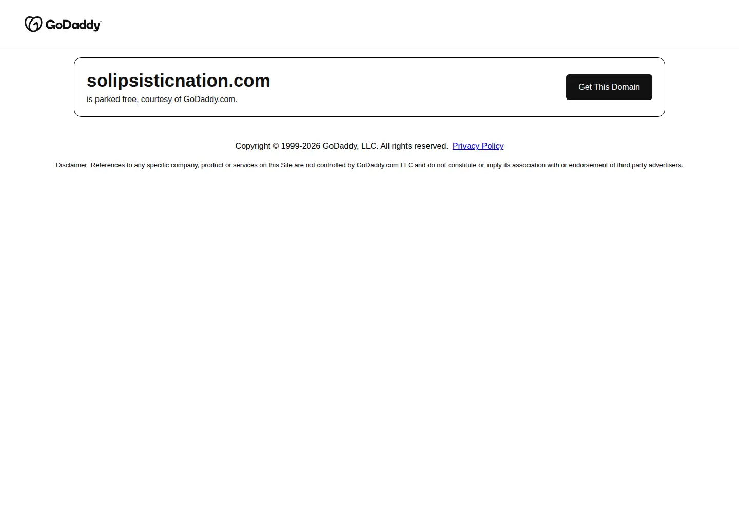 Screenshot of solipsisticnation.com