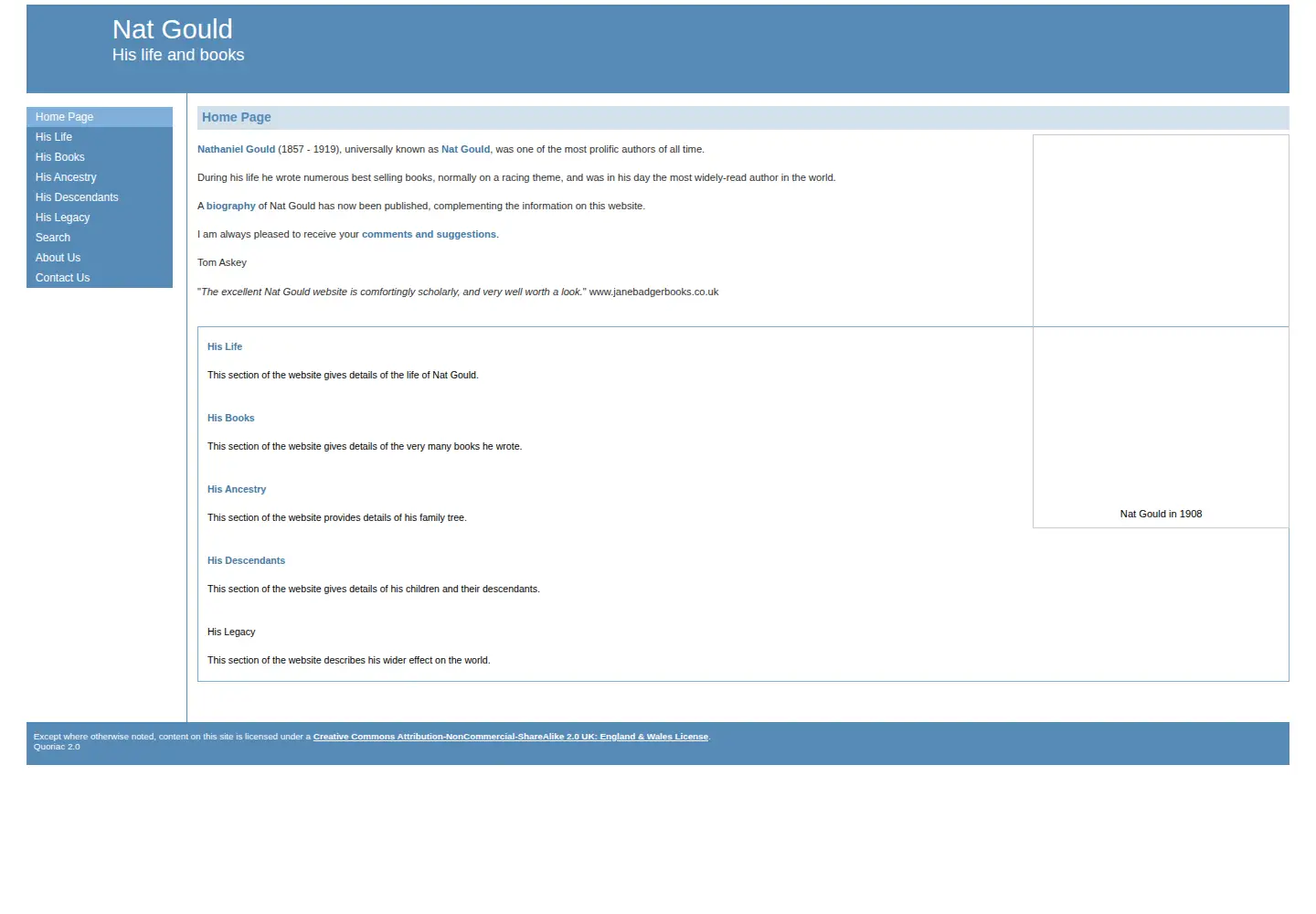 Screenshot of natgould.org