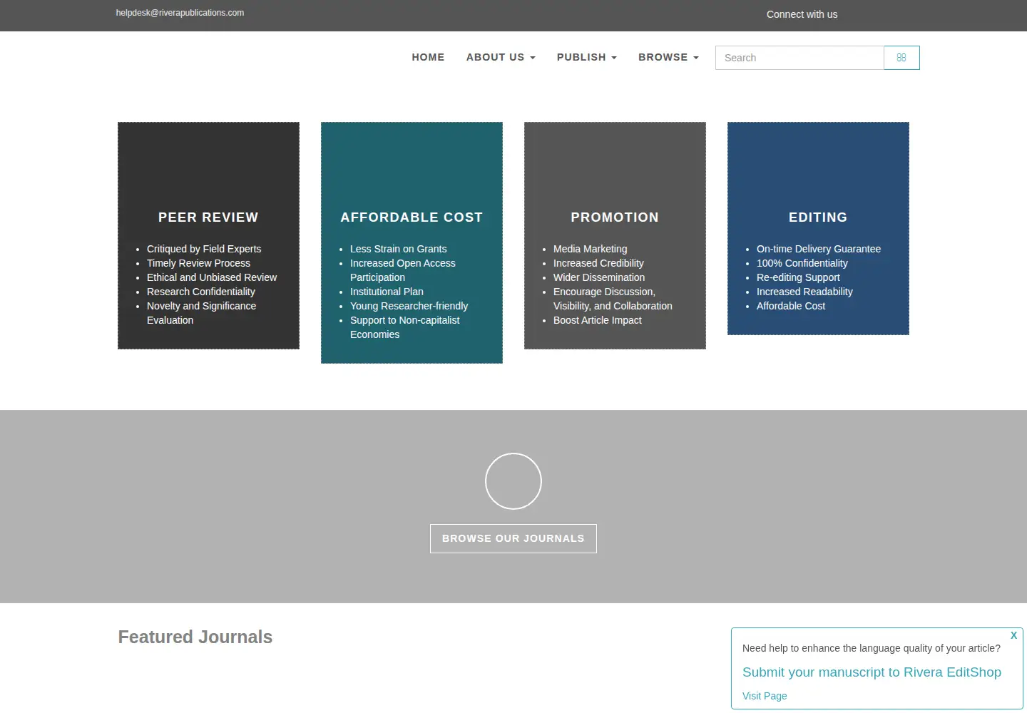 Screenshot of riverapublications.com