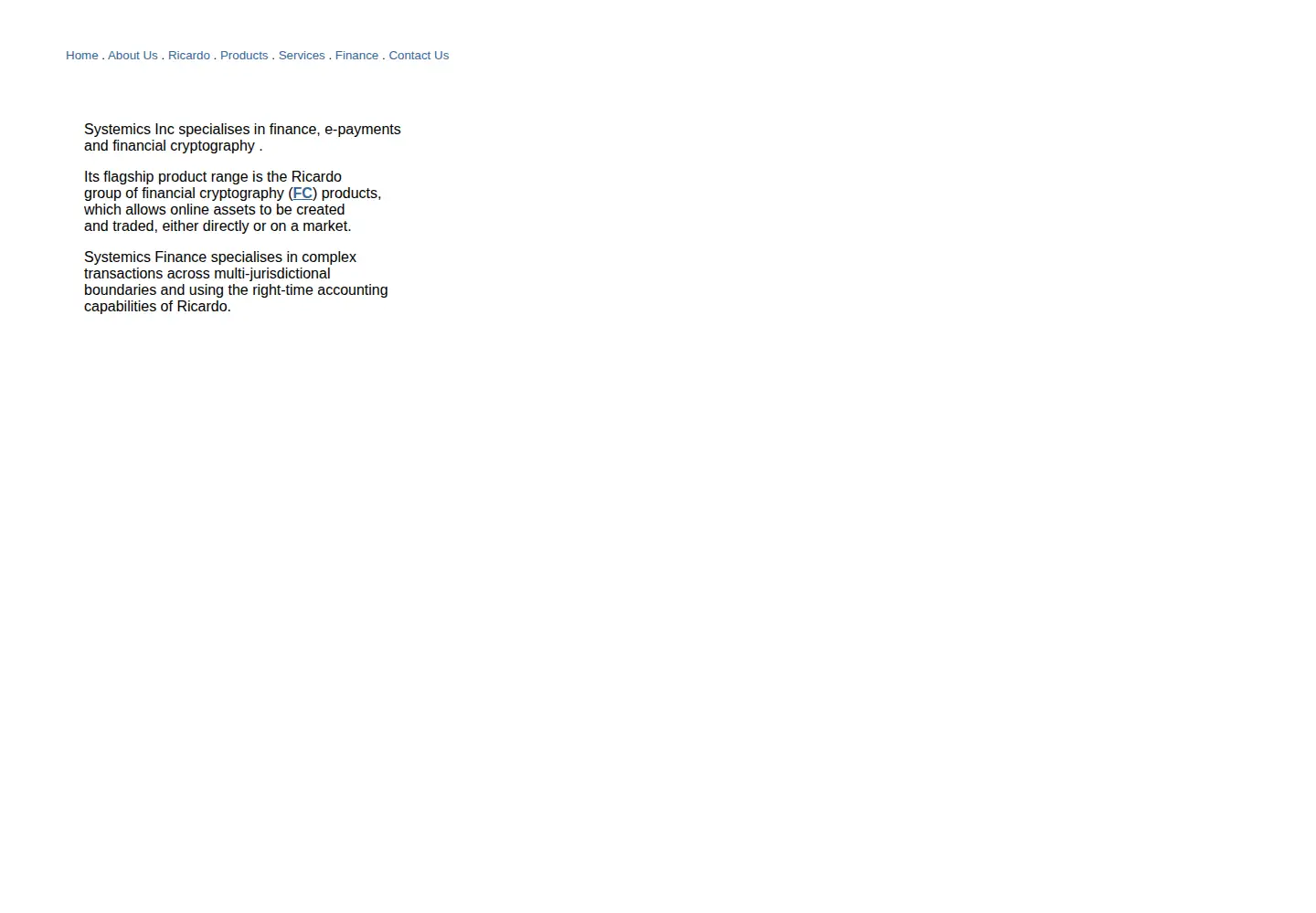 Screenshot of systemics.com