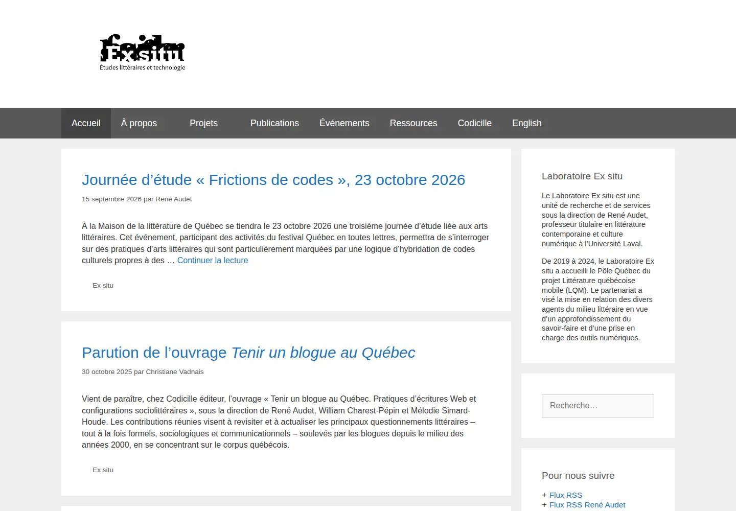 Screenshot of contemporain.info
