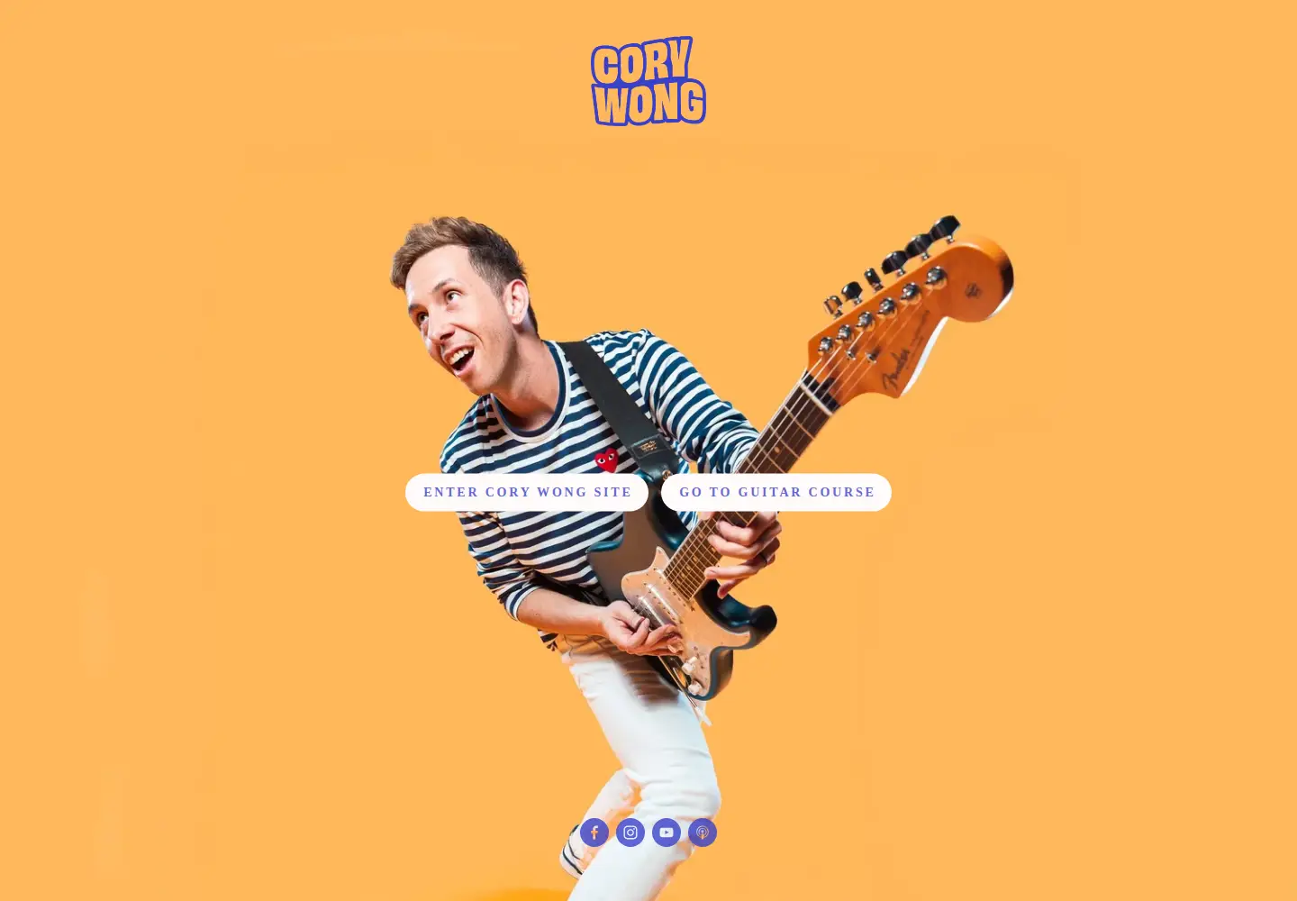 Screenshot of corywongmusic.com