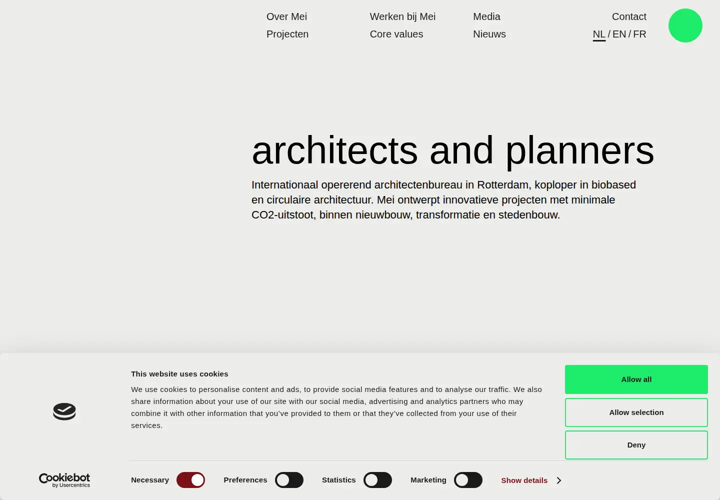 Screenshot of mei-arch.eu