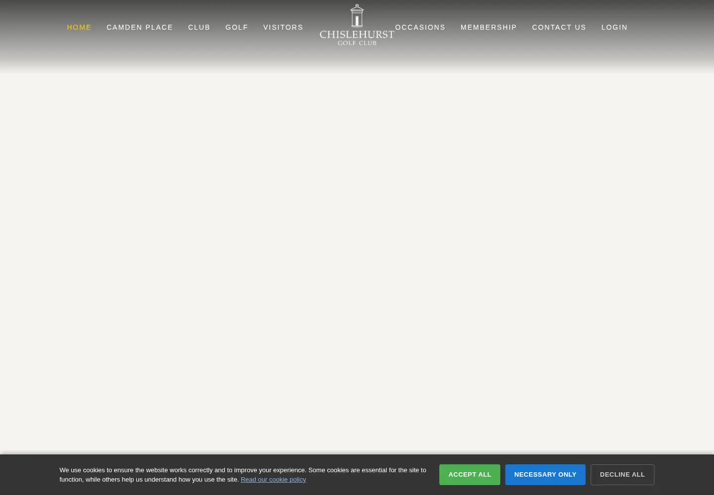 Screenshot of chislehurstgolfclub.co.uk