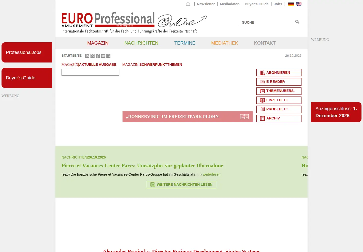 Screenshot of eap-magazin.de