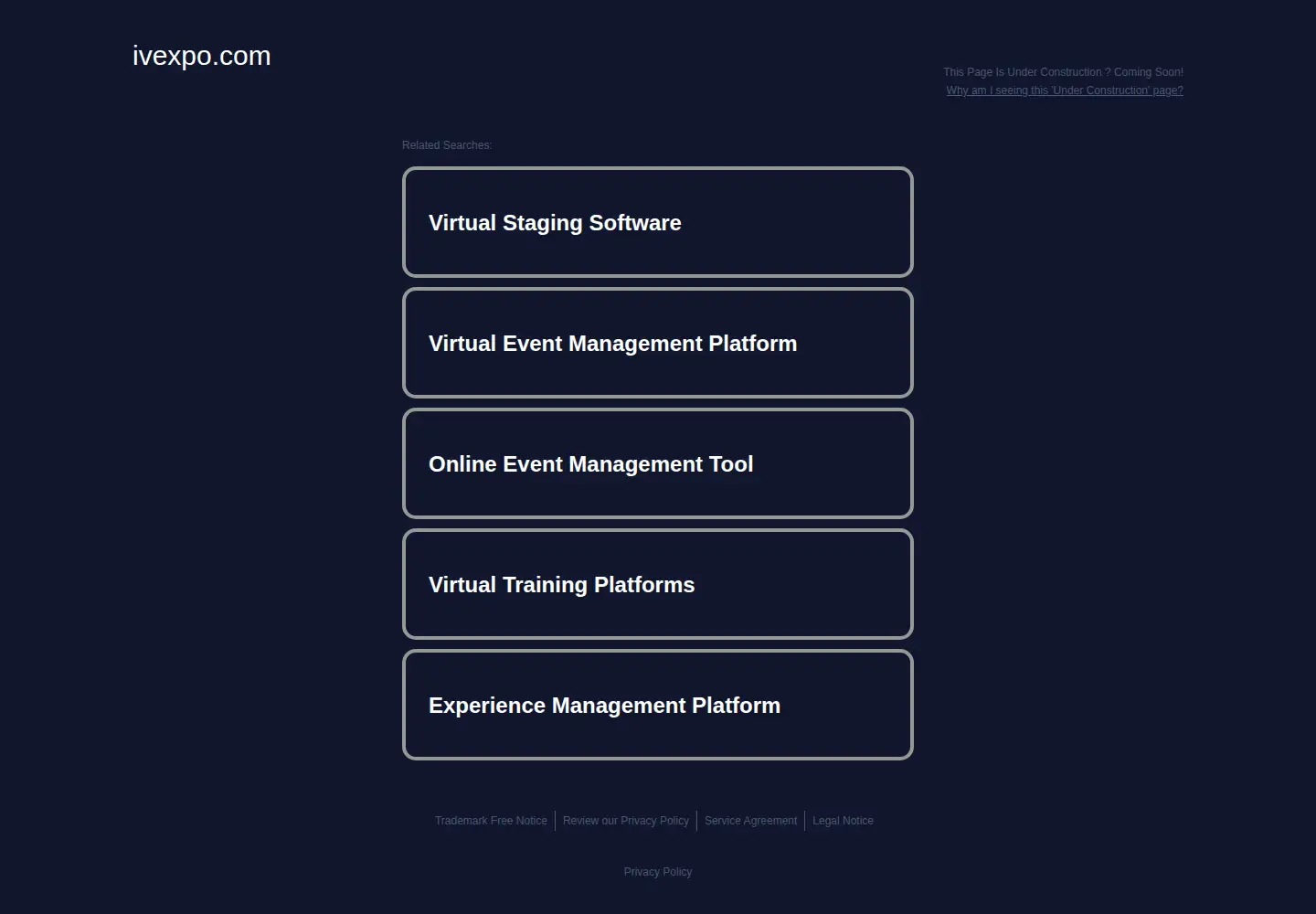 Screenshot of ivexpo.com