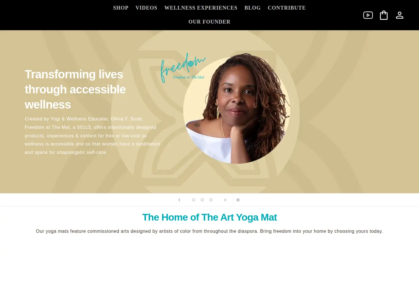 Captured homepage of freedomatthemat.com in the current scan