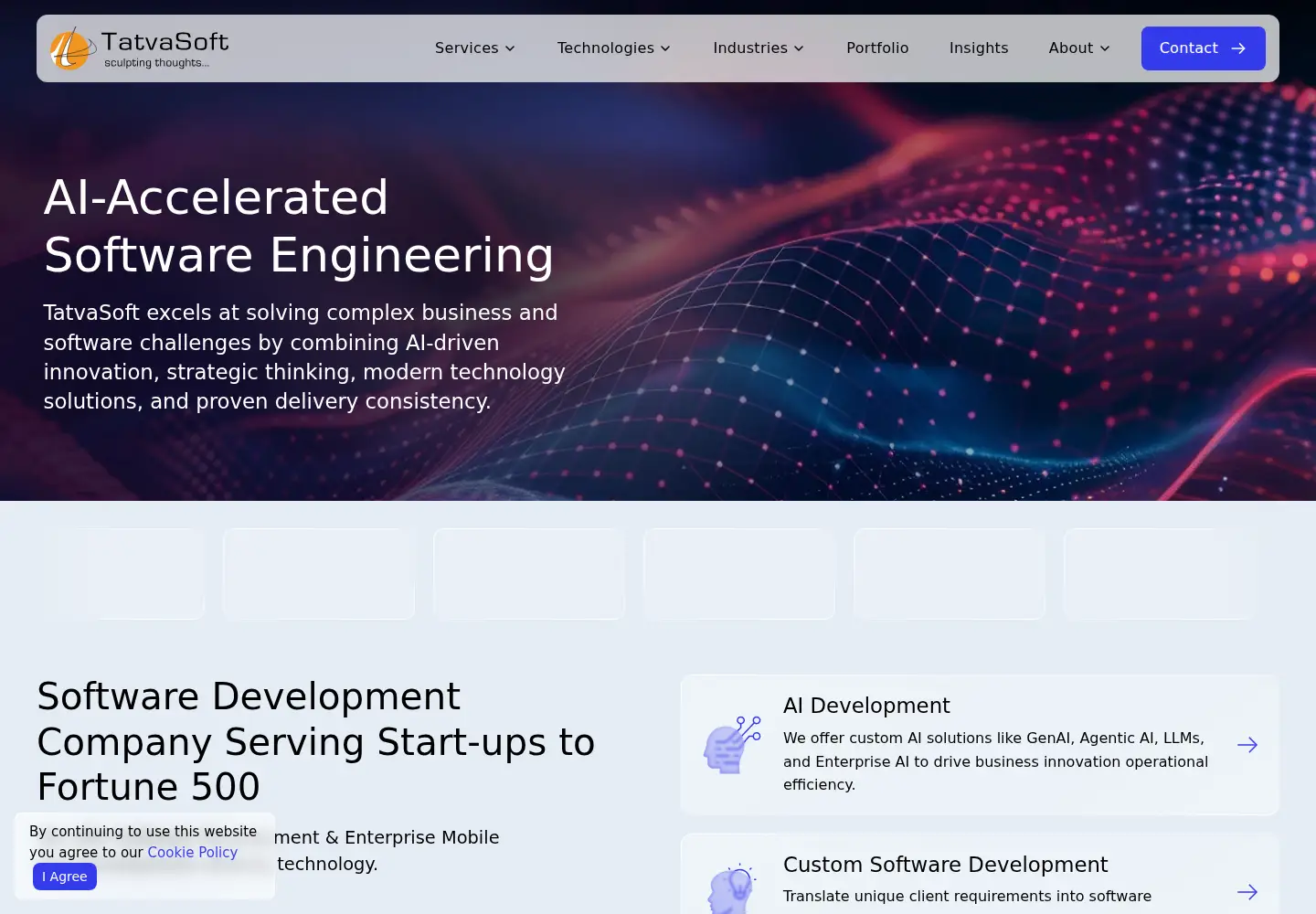 Screenshot of tatvasoft.com