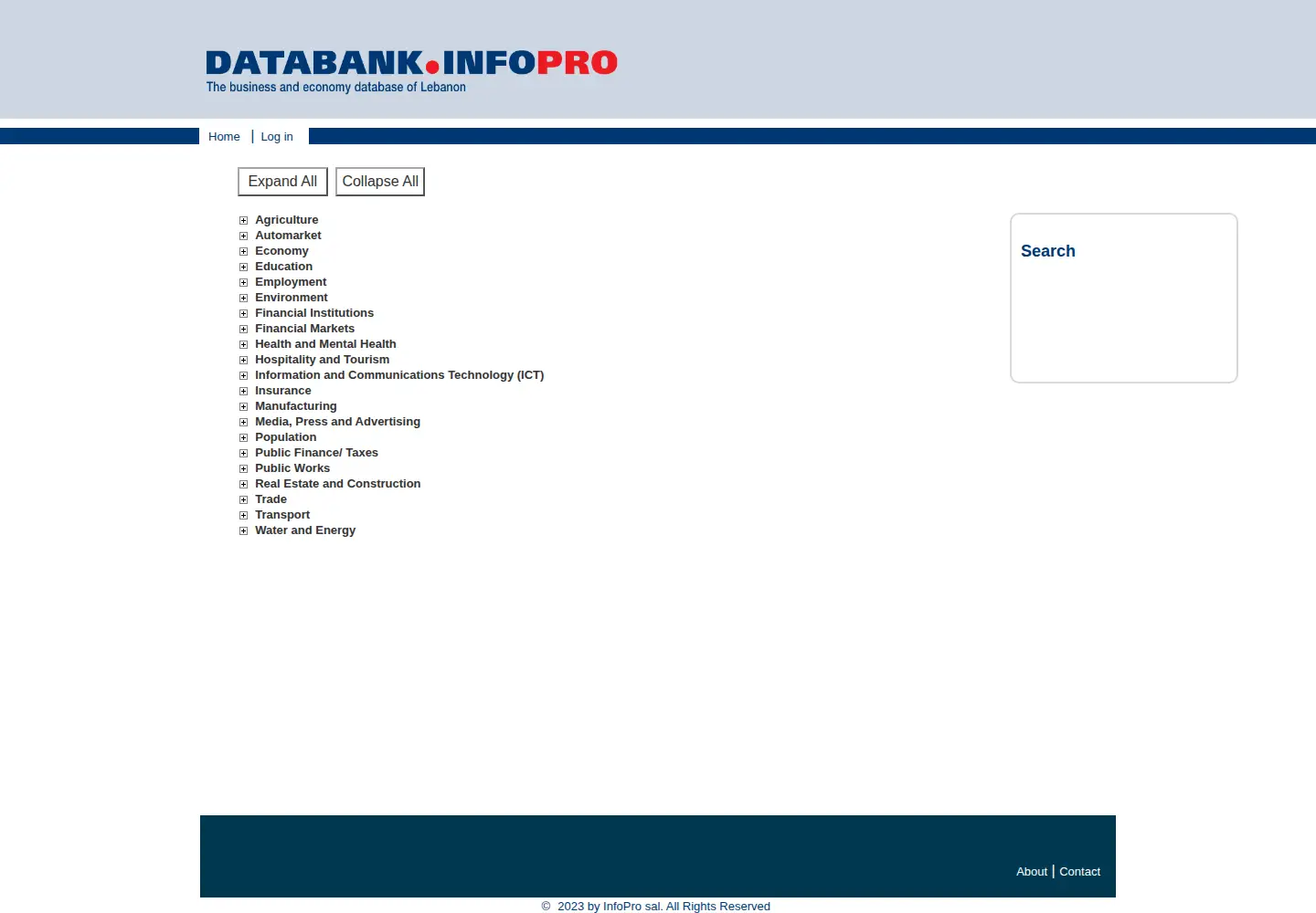 Screenshot of databank.com.lb