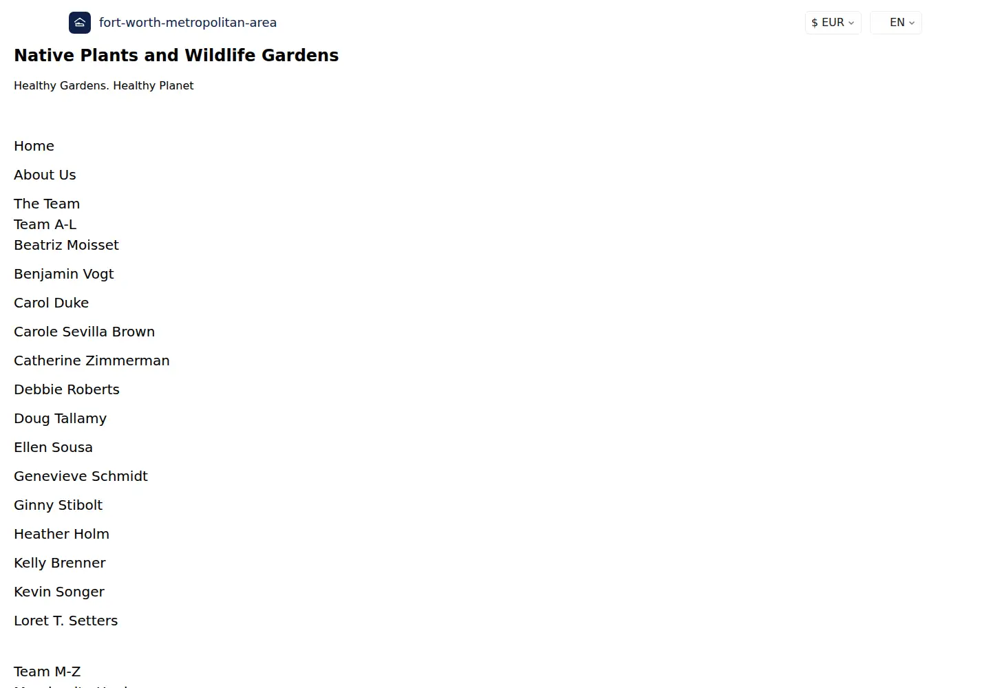 Screenshot of nativeplantwildlifegarden.com