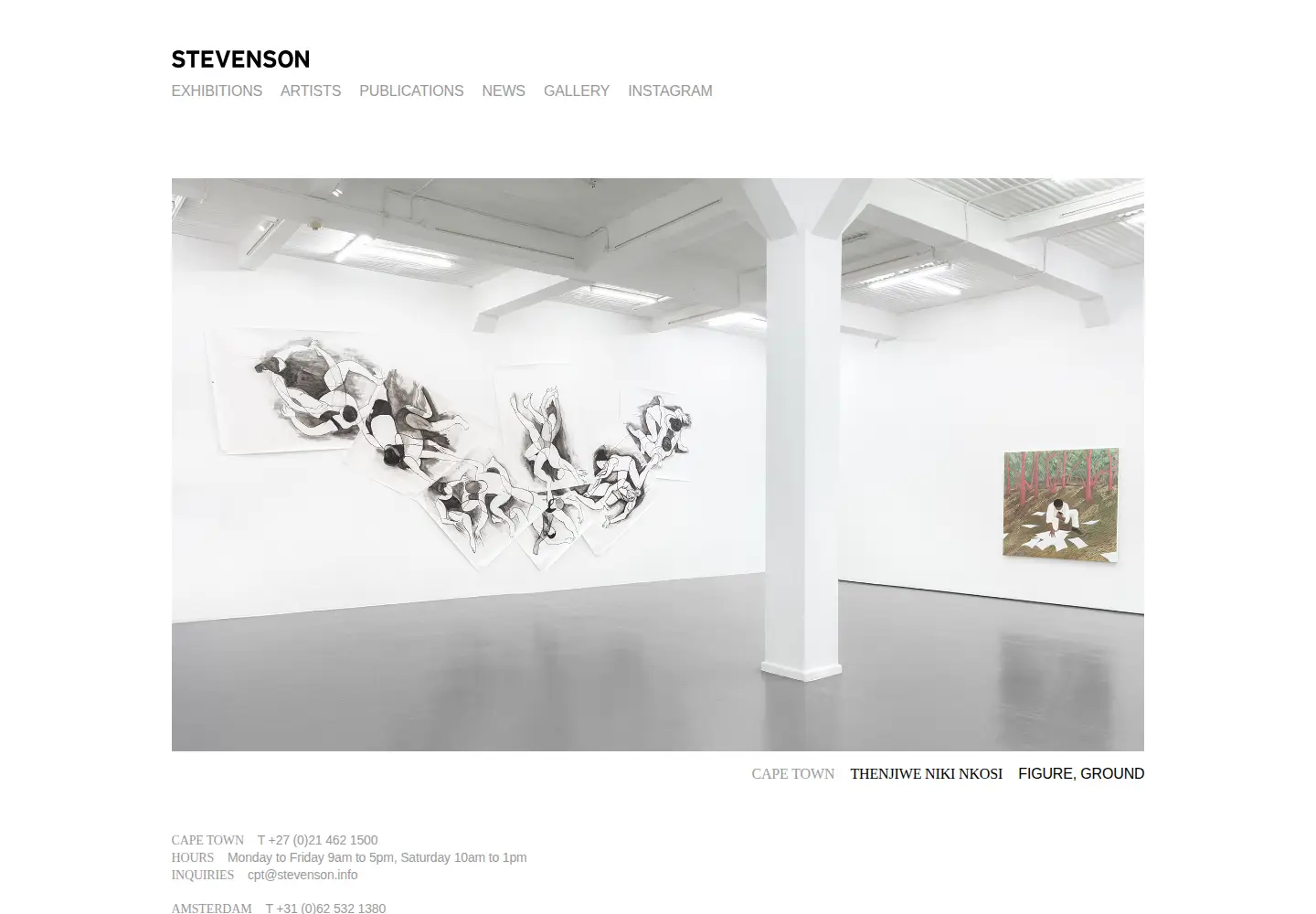Captured homepage of michaelstevenson.com in the current scan