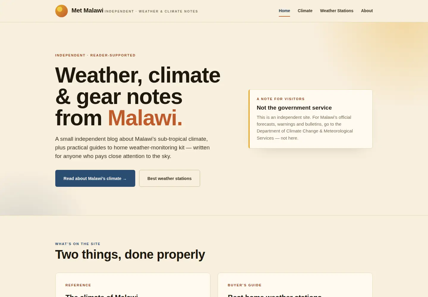 Screenshot of metmalawi.com