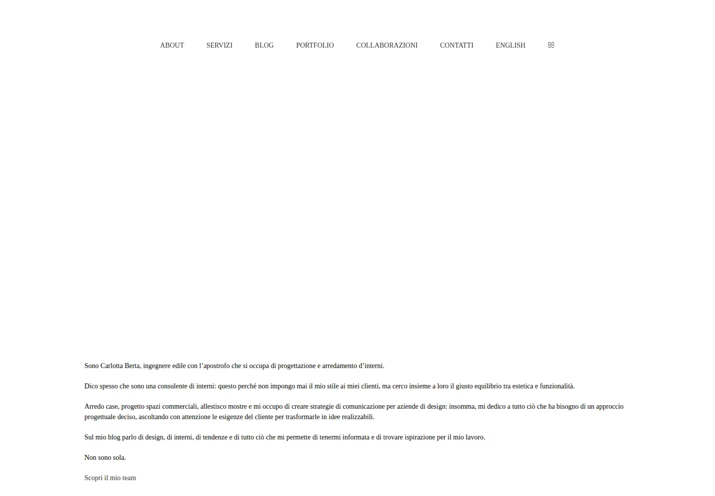 Captured homepage of unprogetto.com in the current scan