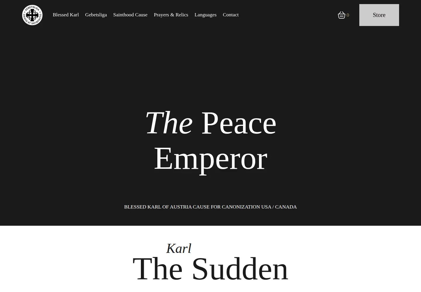 Screenshot of emperorcharles.org