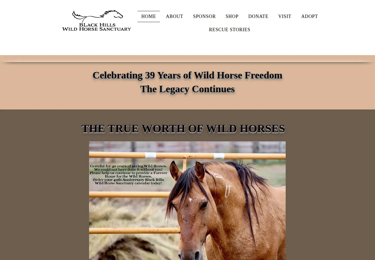 Screenshot of wildmustangs.com