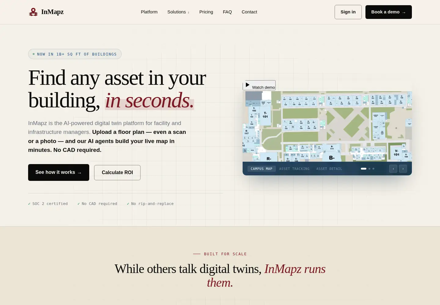 Screenshot of inmapz.com