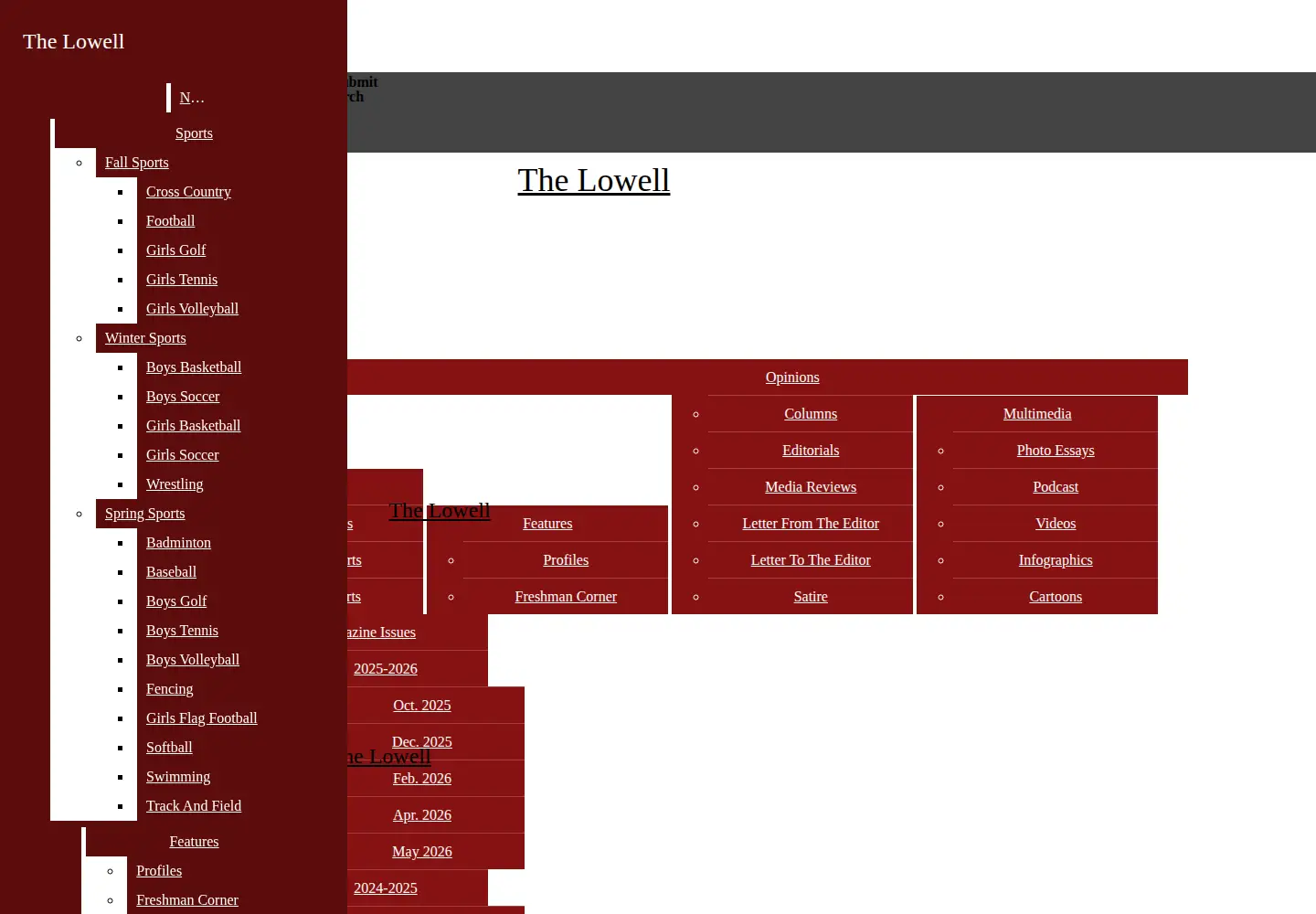 Screenshot of thelowell.org
