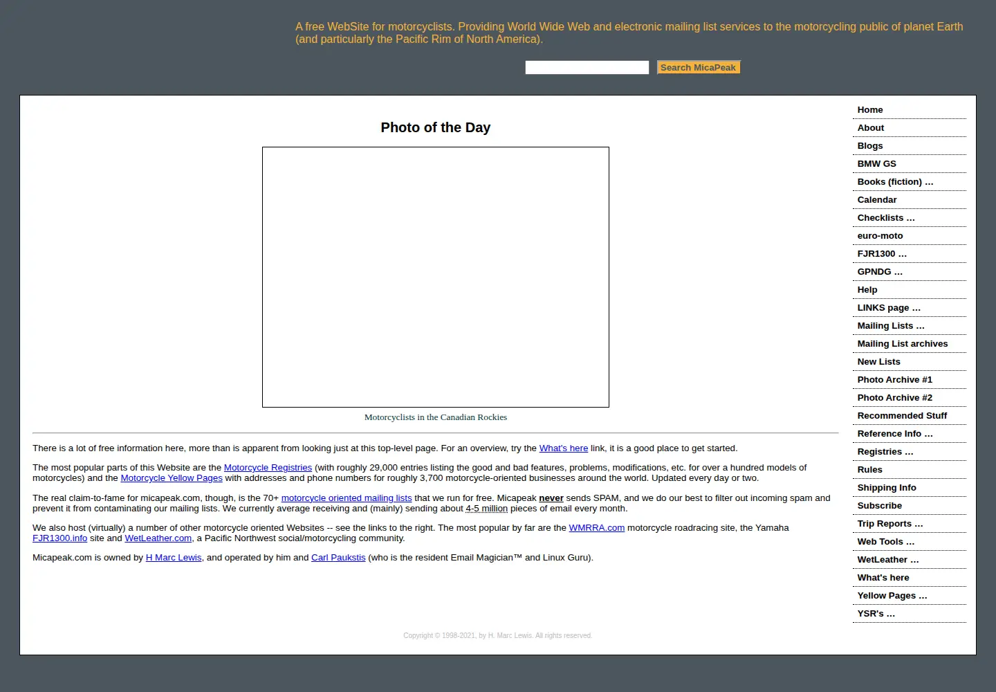Screenshot of micapeak.com