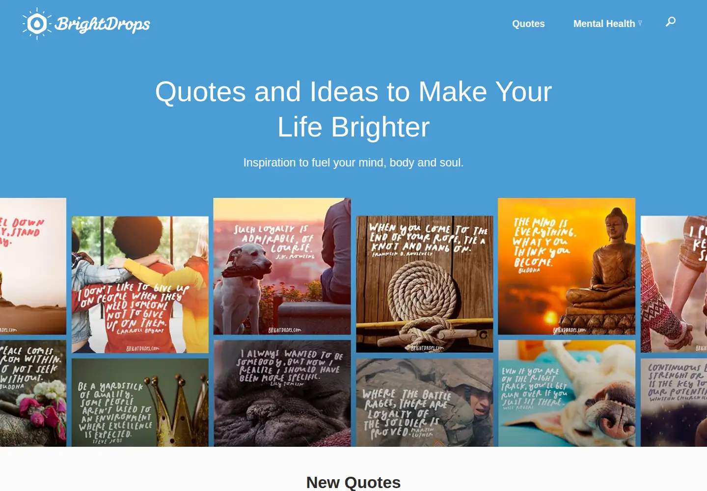 Screenshot of brightdrops.com