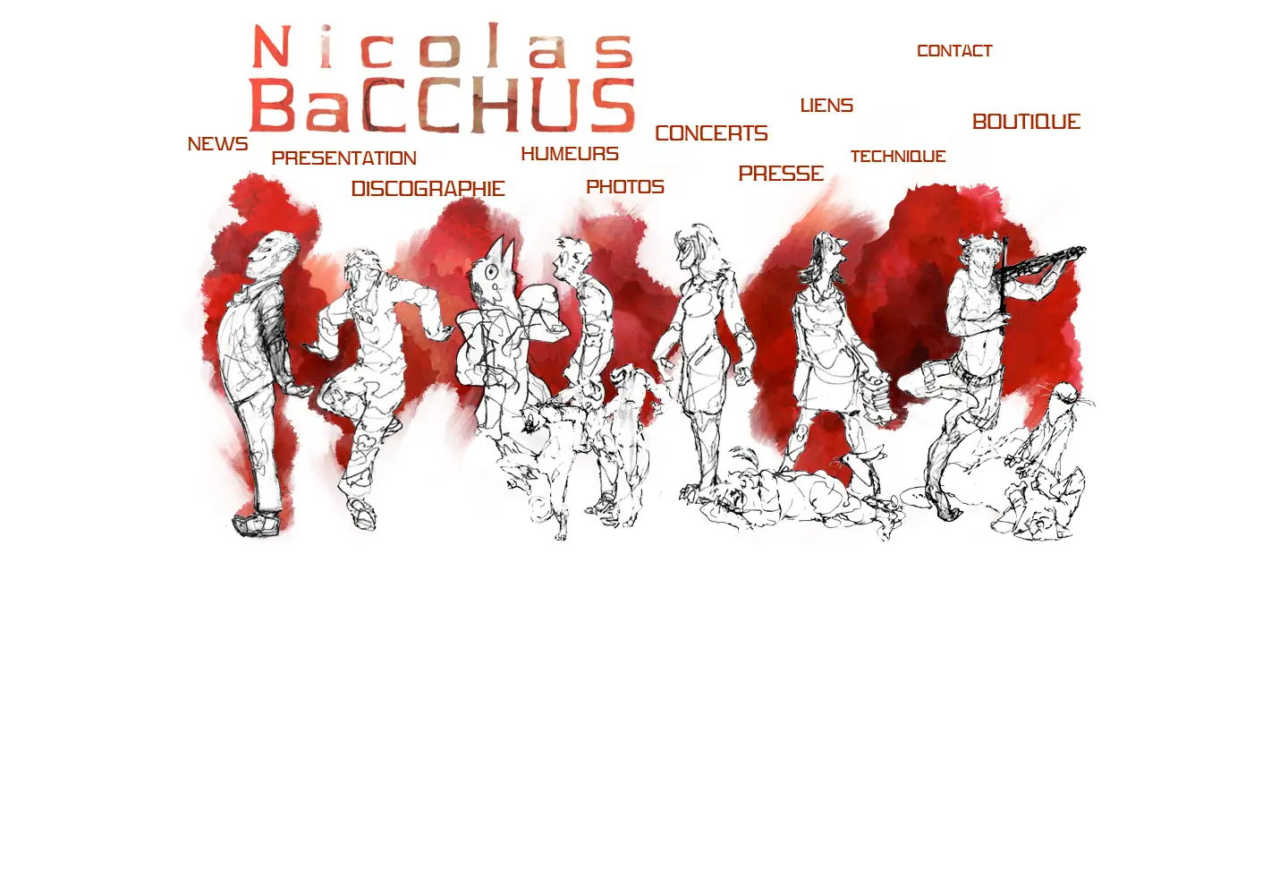 Captured homepage of nicolas-bacchus.com in the current scan