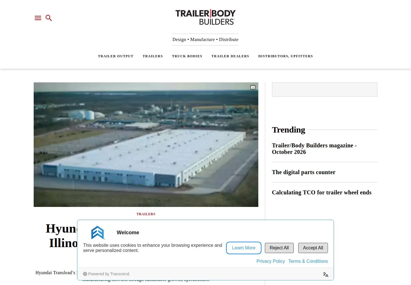Captured homepage of trailer-bodybuilders.com in the current scan