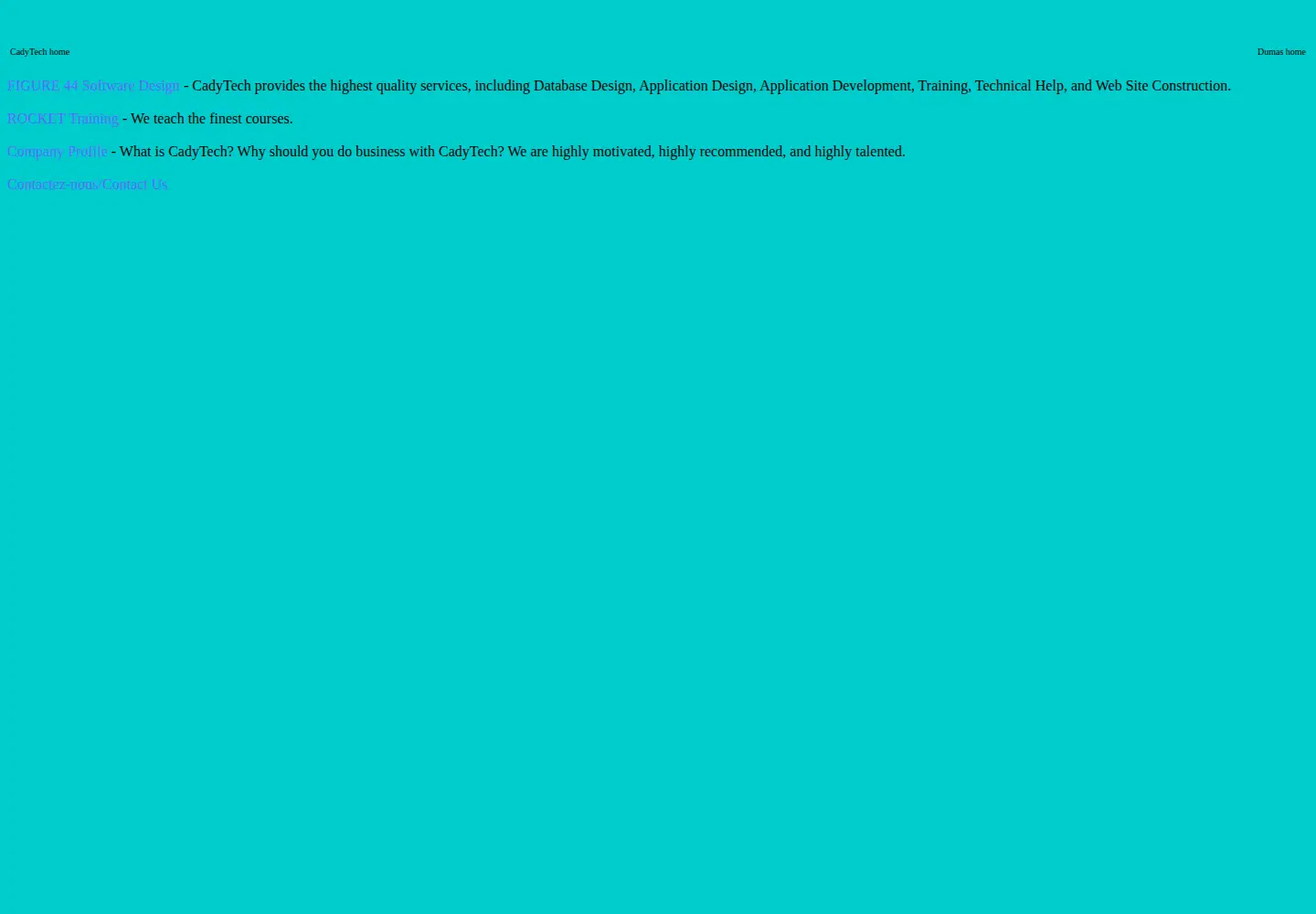 Screenshot of cadytech.com