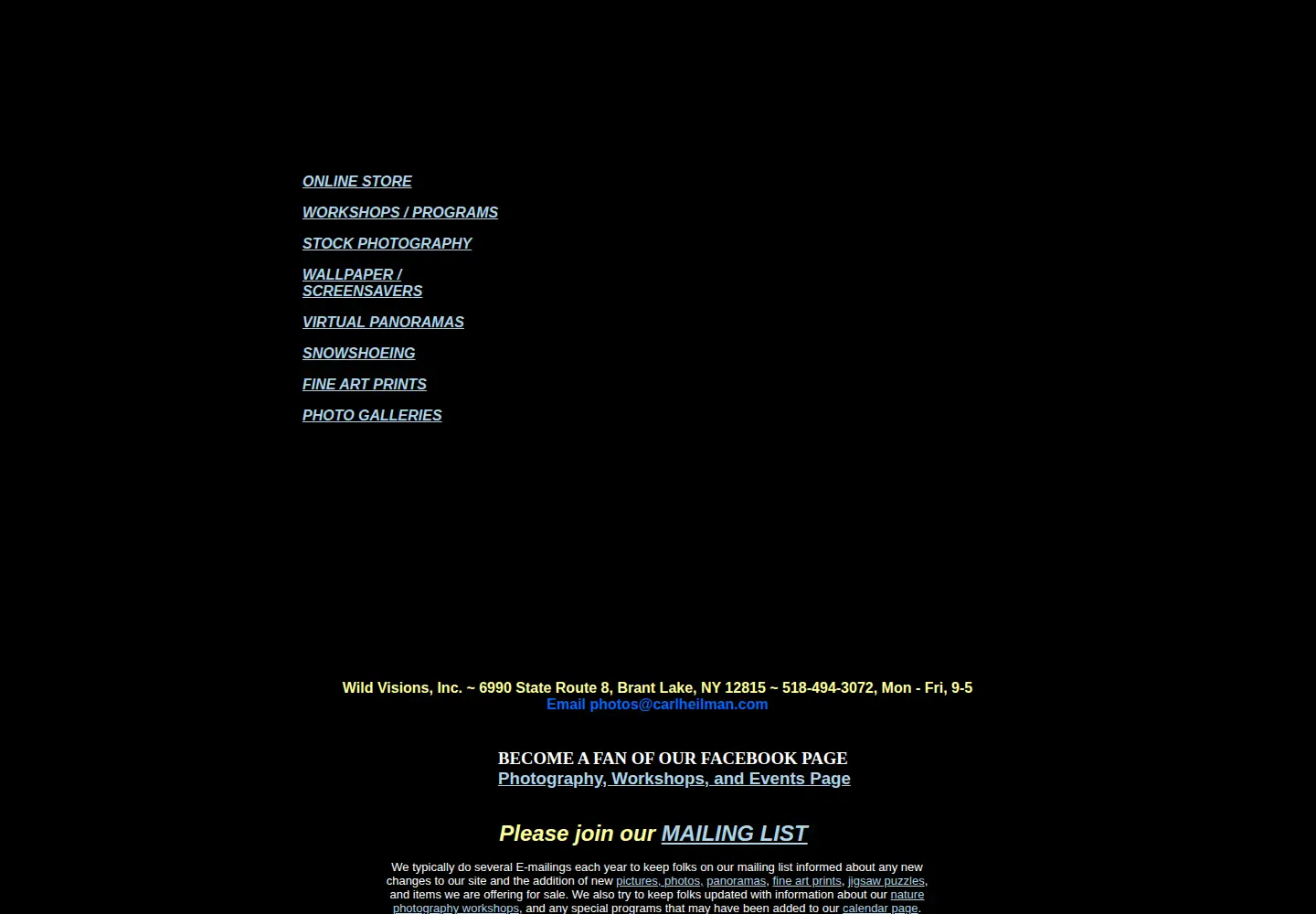 Captured homepage of carlheilman.com in the current scan