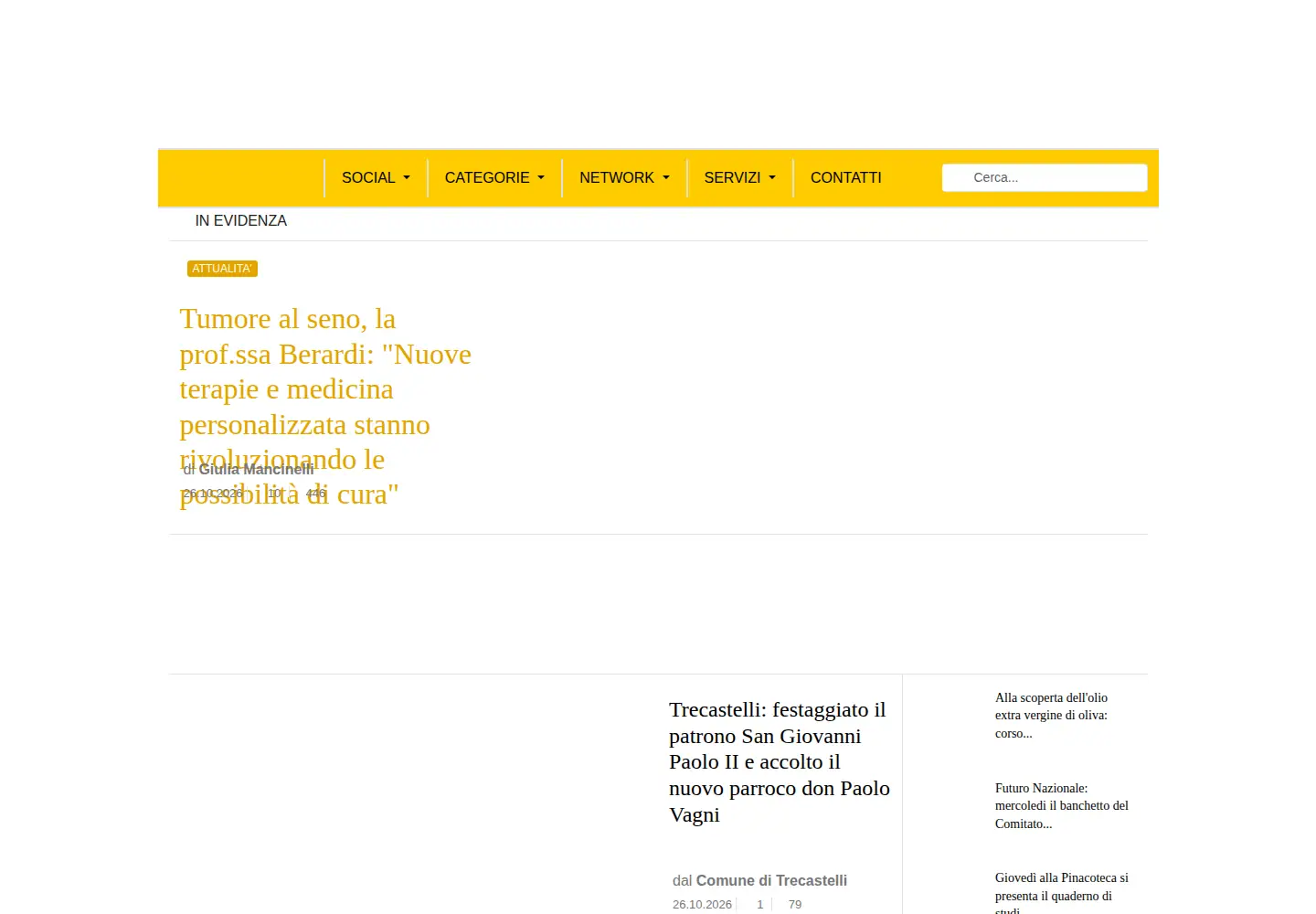 Screenshot of viveresenigallia.it