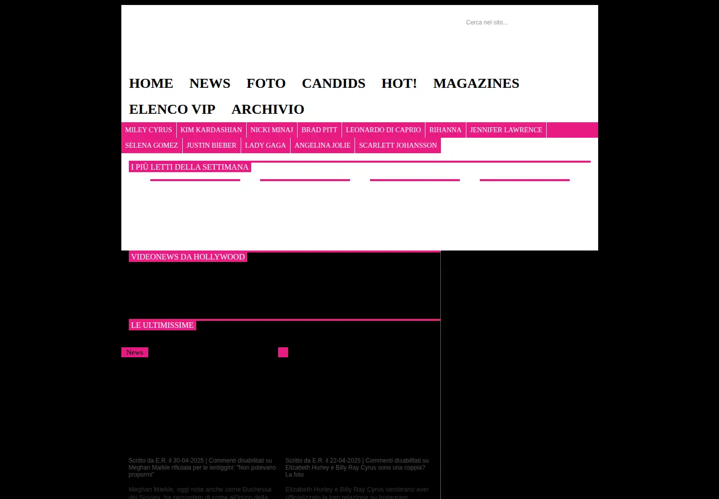 Screenshot of thegossipers.com