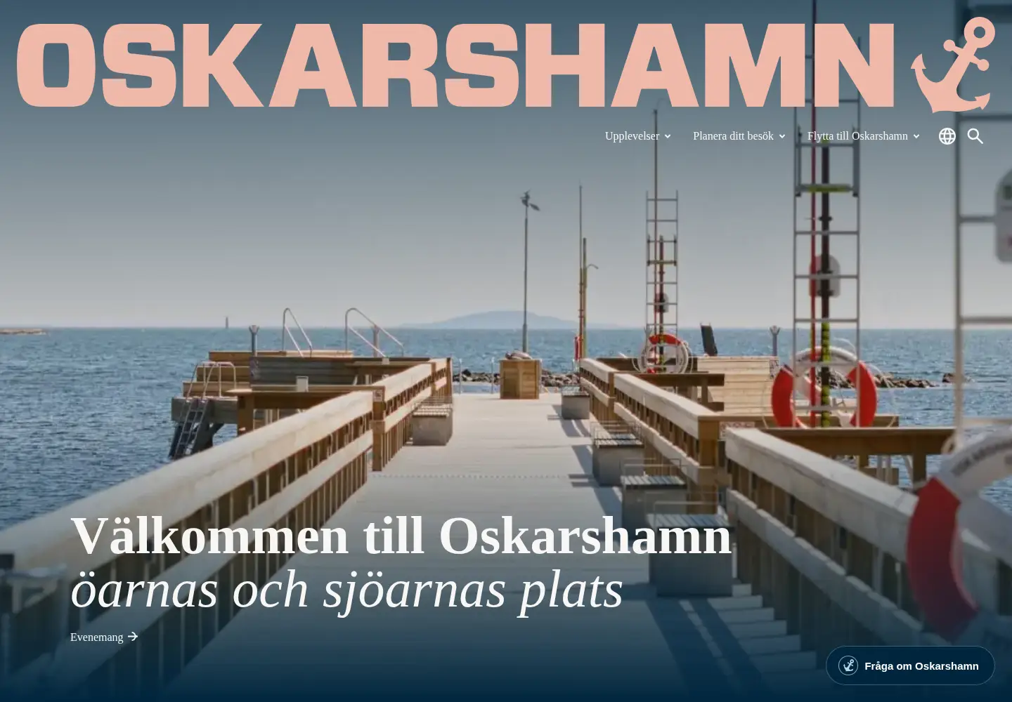 Screenshot of oskarshamn.com