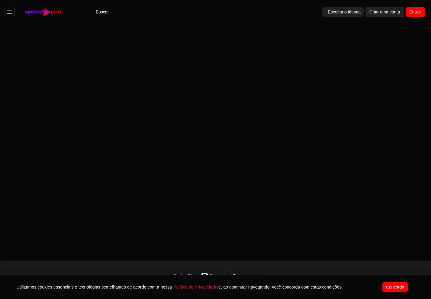 Screenshot of spcineplay.com.br