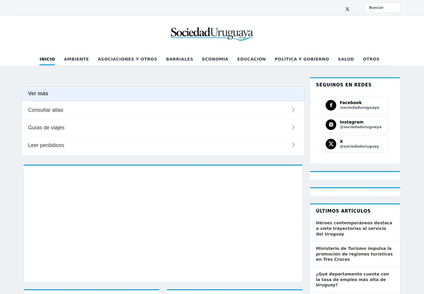 Captured homepage of sociedaduruguaya.org in the current scan