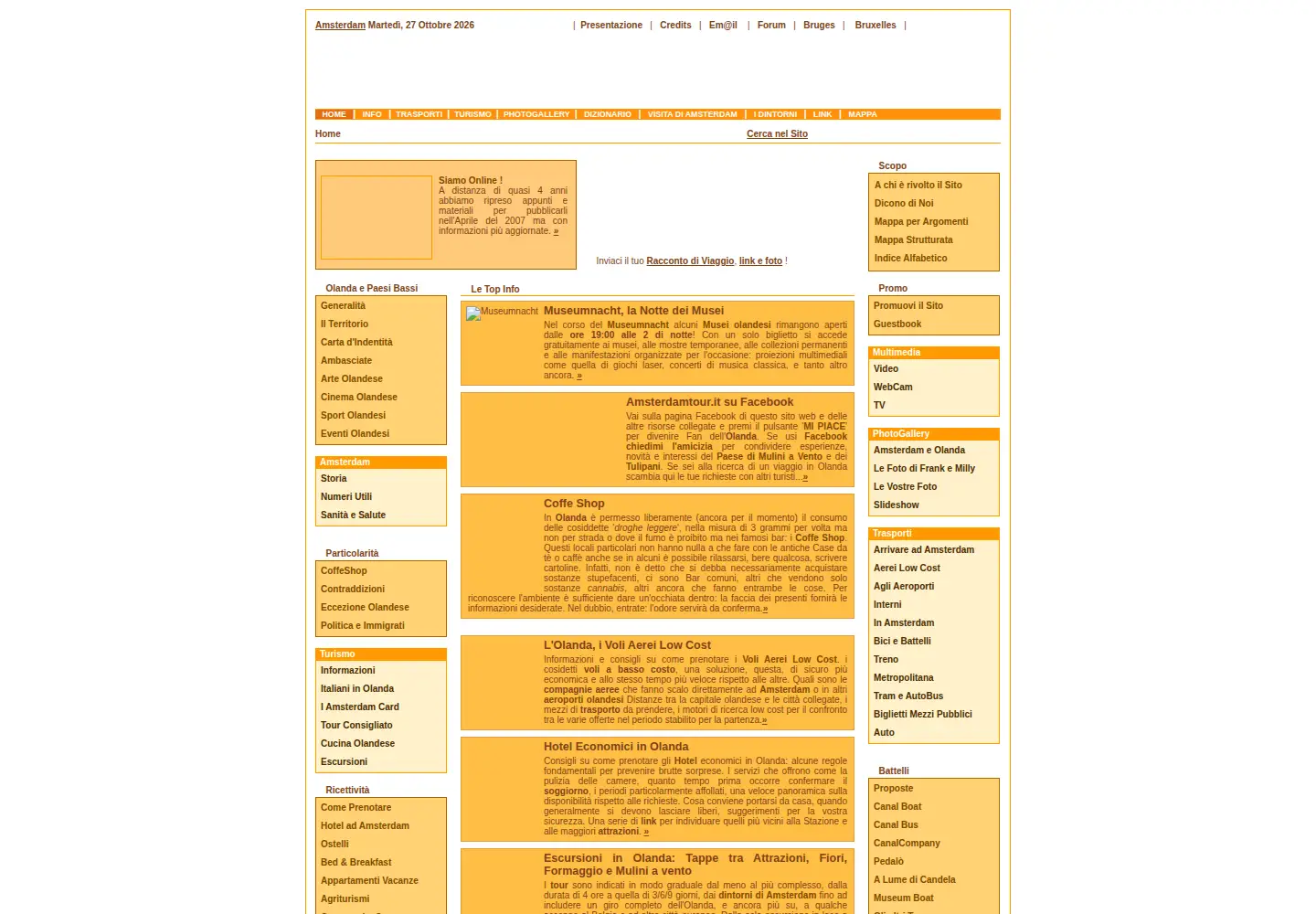 Screenshot of amsterdamtour.it