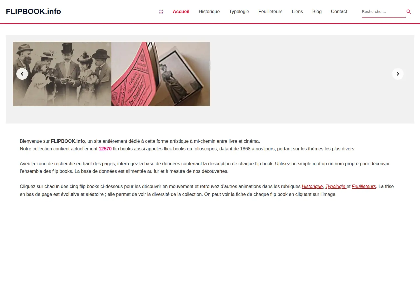 Screenshot of flipbook.info