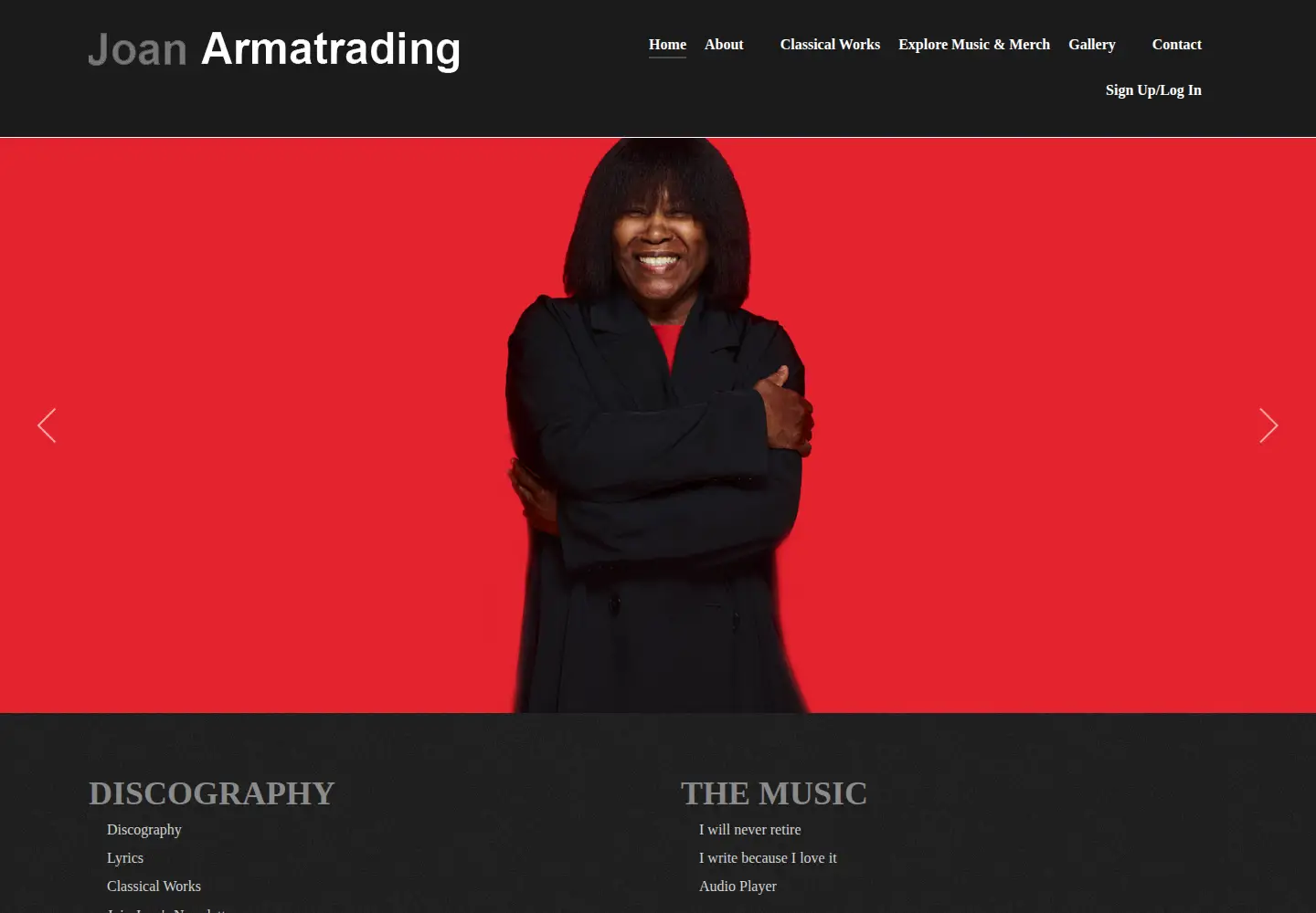 Screenshot of joanarmatrading.com