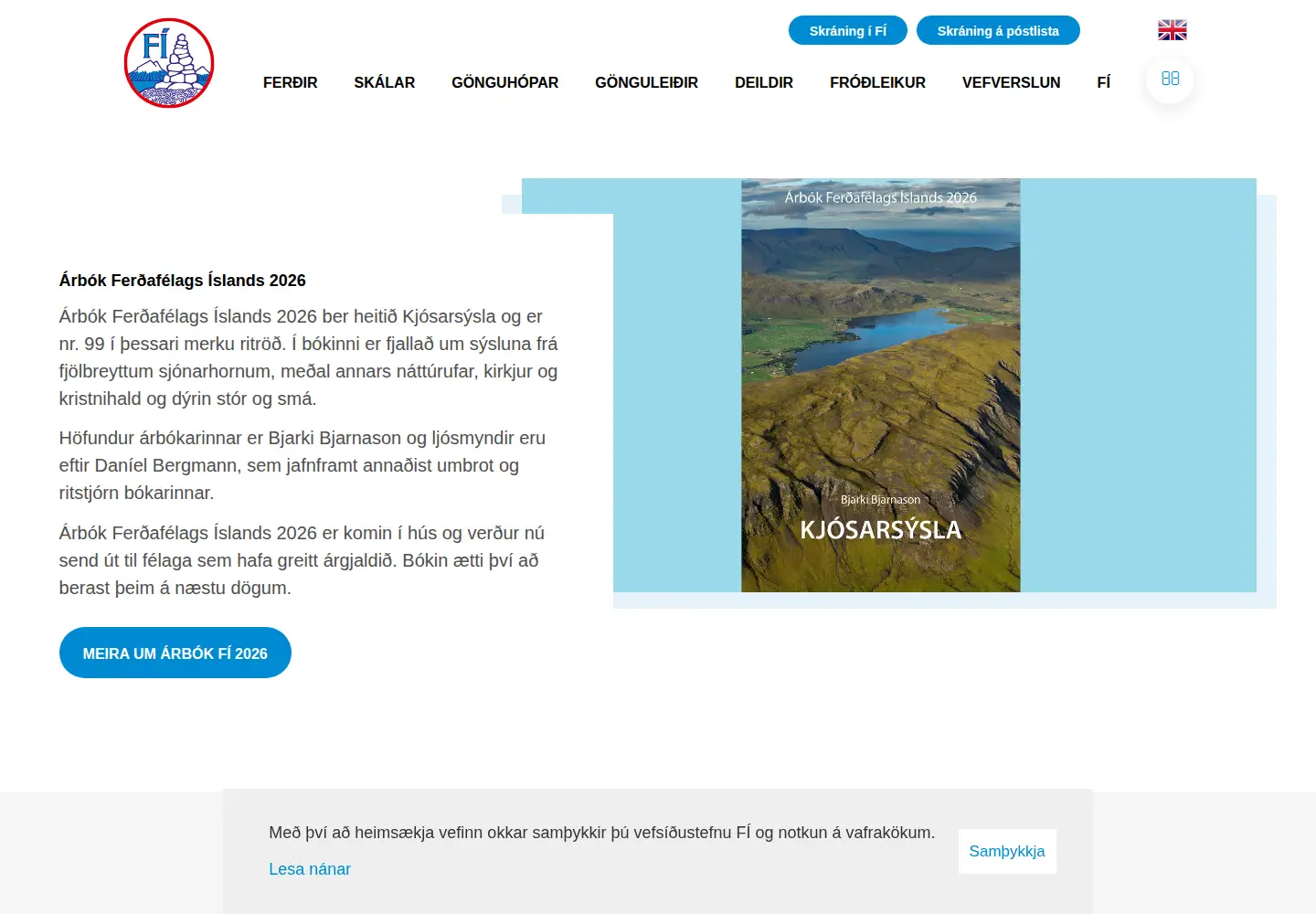Screenshot of fi.is