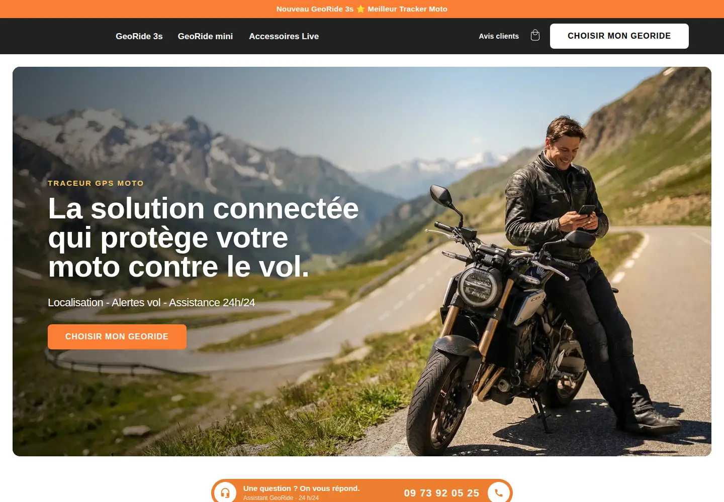 Screenshot of georide.fr