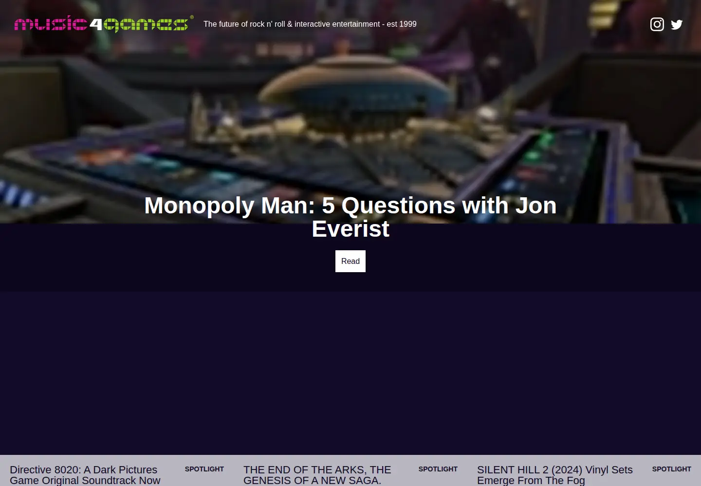 Screenshot of music4games.net