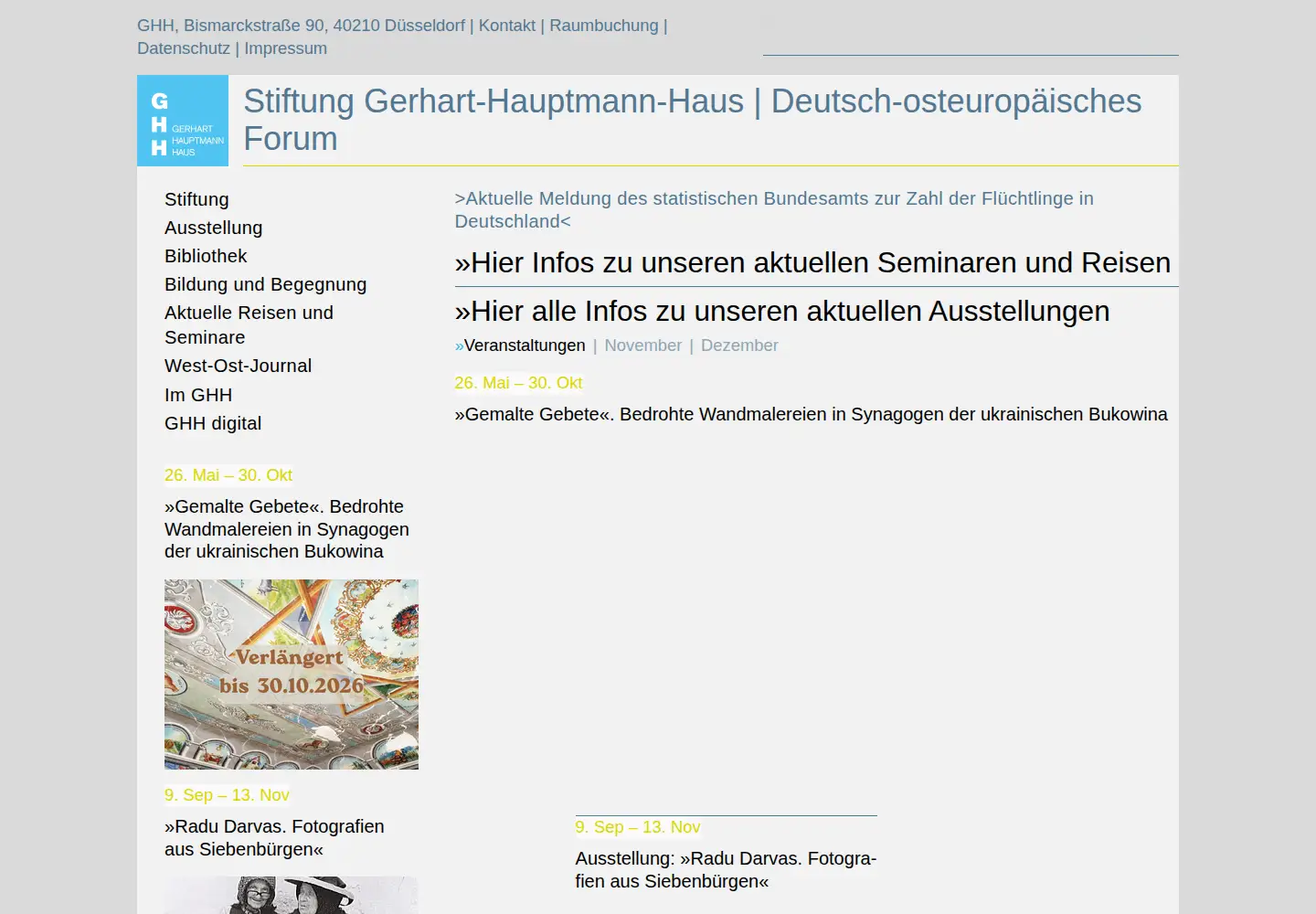 Captured homepage of g-h-h.de in the current scan