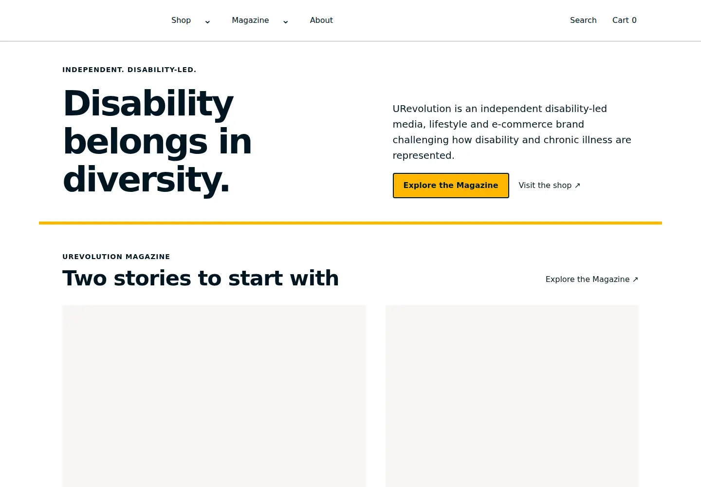 Screenshot of urevolution.com