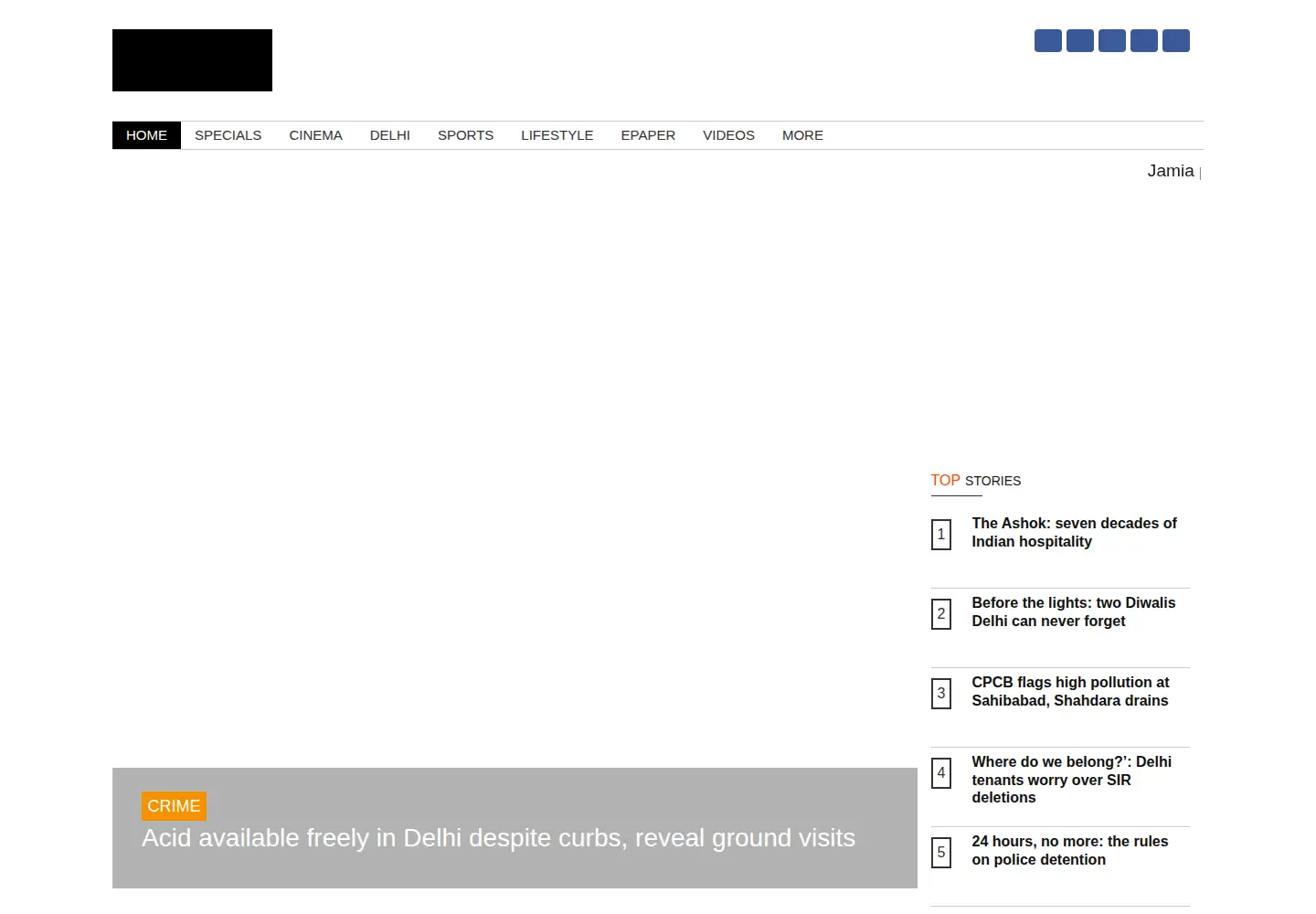 Screenshot of thepatriot.in