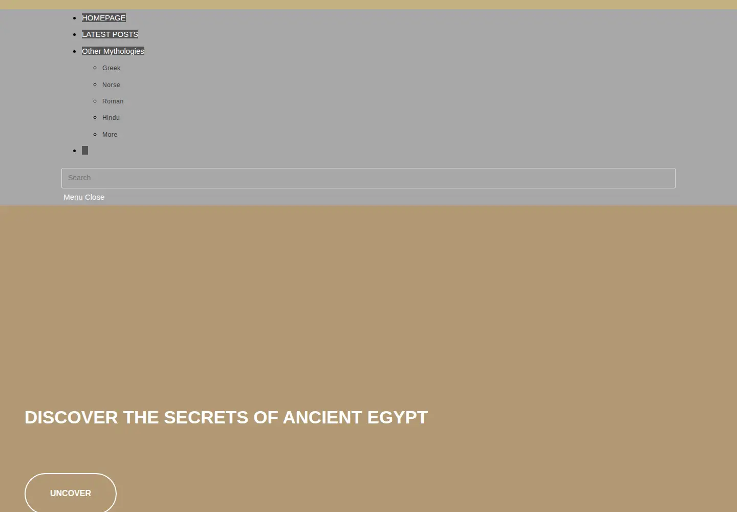Screenshot of egyptmythology.com