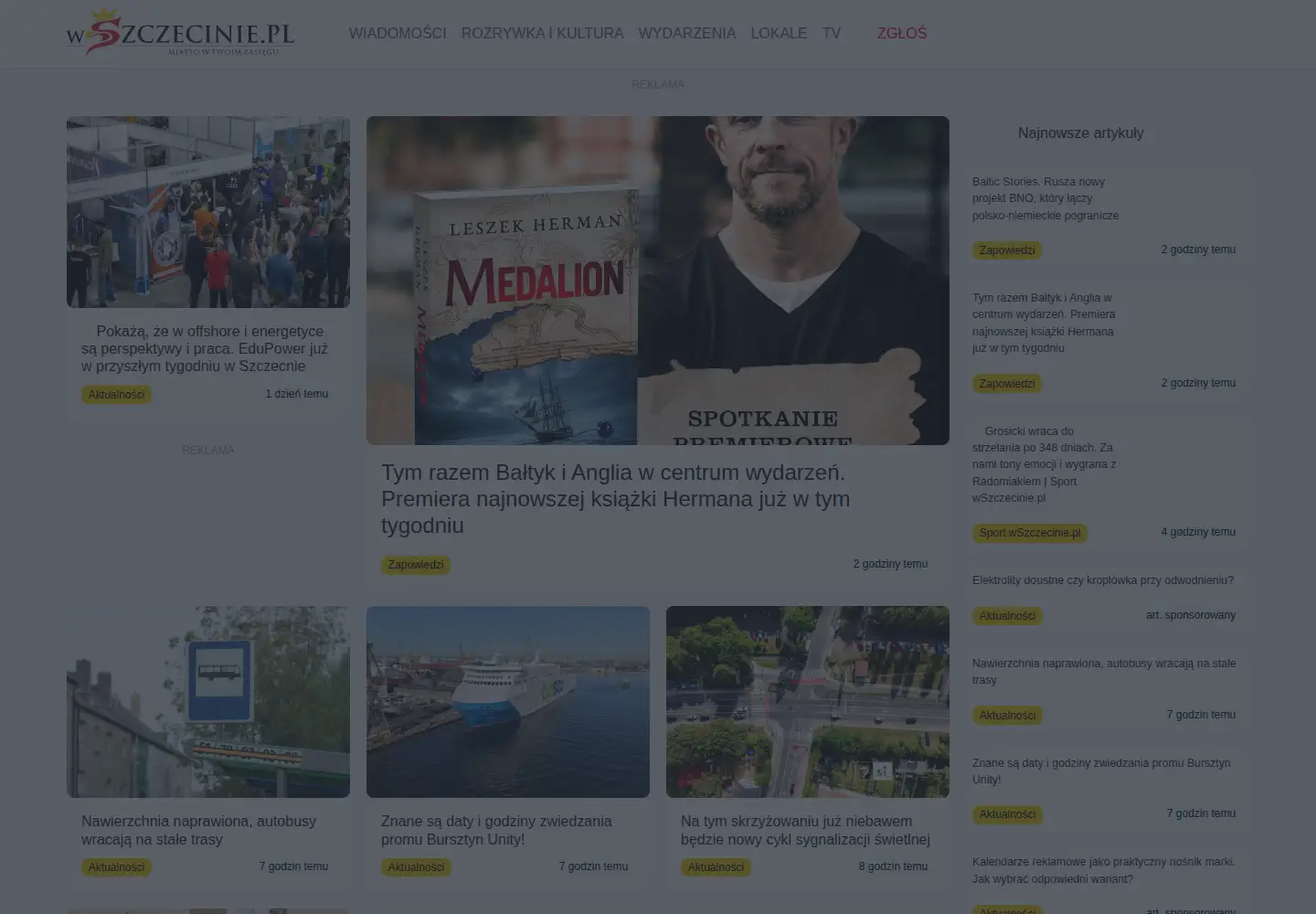 Screenshot of wszczecinie.pl